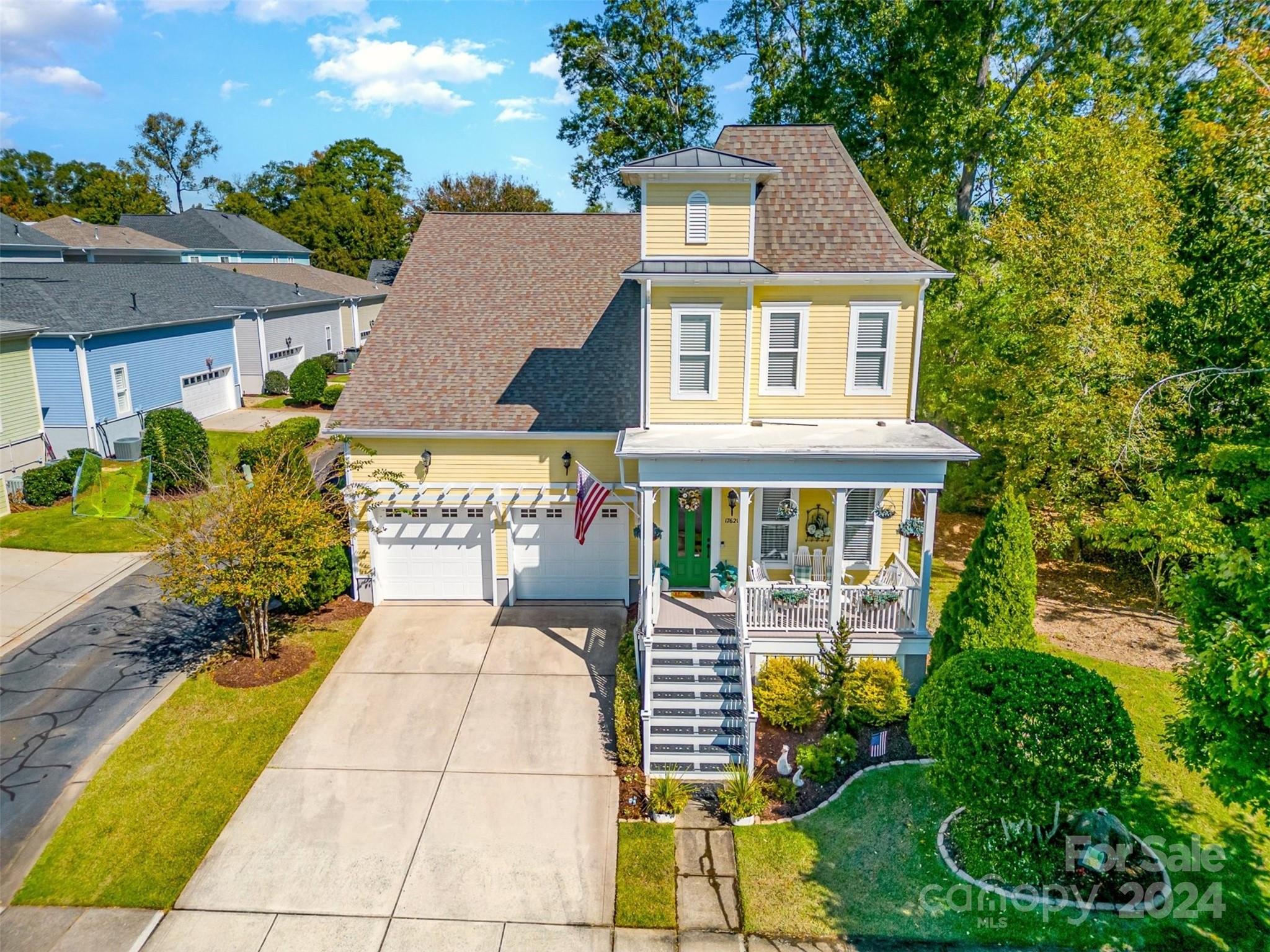 Welcome to this 4-bedroom, 3.5-bath home nestled in the desirable Ardrey neighborhood. Situated on a premium lot, this property boasts a stunning screened in wrap around porch that overlooks a private and meticulously landscaped yard. Step inside to find completely updated chef's kitchen w/ an expansive island, granite countertops, & stainless steel appliances. Floor to ceiling custom cabinetry w/ ample storage!You'll love the beautiful hardwoods throughout the main living area. Head into your open layout living area w/ gas fireplace & tons of natural light w/ automated window treatments. Lawn maintenance is included in the HOA, ensuring a beautiful landscape year-round. The large yard is one of the biggest in the neighborhood, with an amazing front porch and back porch perfect for gatherings. Located next to a pocket park, you'll enjoy beautiful trees& green space all around. Plus, you’re close to Ballantyne Bowl & highly rated Ardrey Kell HS. Don’t miss this fantastic opportunity!