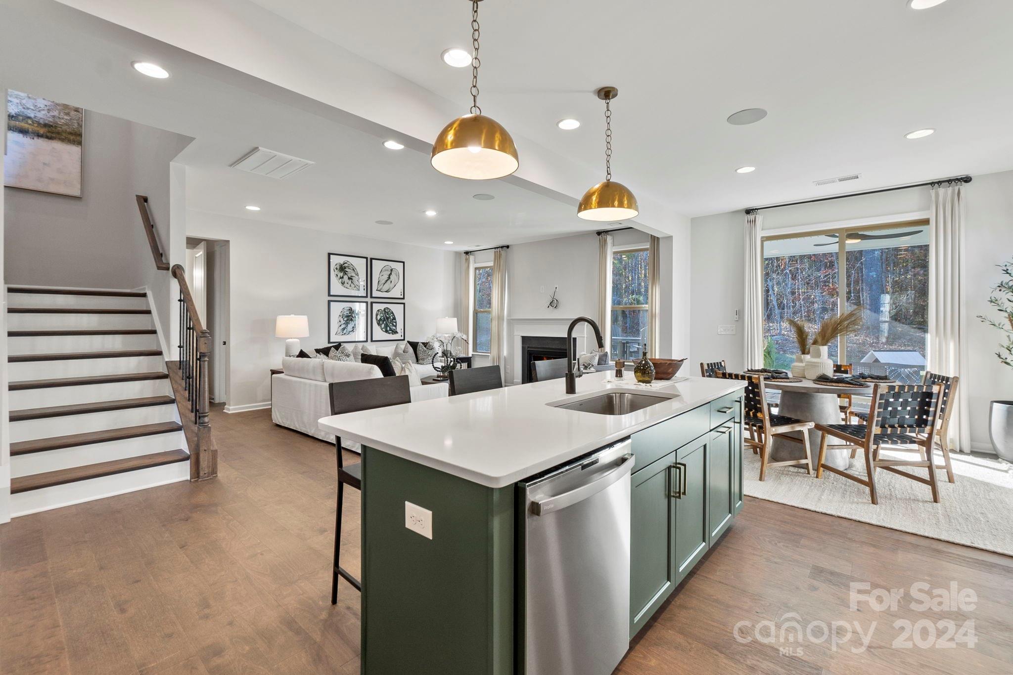MLS # 4095768 REPRESENTATIVE PHOTOS ADDED. Summer Completion! The Waverly floor plan presents a welcoming open-concept design on the first floor, including a generously sized gathering room, kitchen with a walk-in pantry, and an opulent food prep island. Adding to its practicality, the first floor encompasses a guest suite, screened porch, and a handy drop zone adjacent to the 2-car garage. Moving to the second floor, you'll find an exceptional owner's retreat boasting a spa-inspired soaking tub, a dedicated shower, dual sinks, and two walk-in closets. Completing the second level are three additional bedrooms, two full baths, a laundry room, and a loft, creating a meticulously planned and comfortable living space. Structural options include: tray ceilings, first-floor guest suite with shower, study, screened covered outdoor living, additional windows, fireplace, and laundry tub.