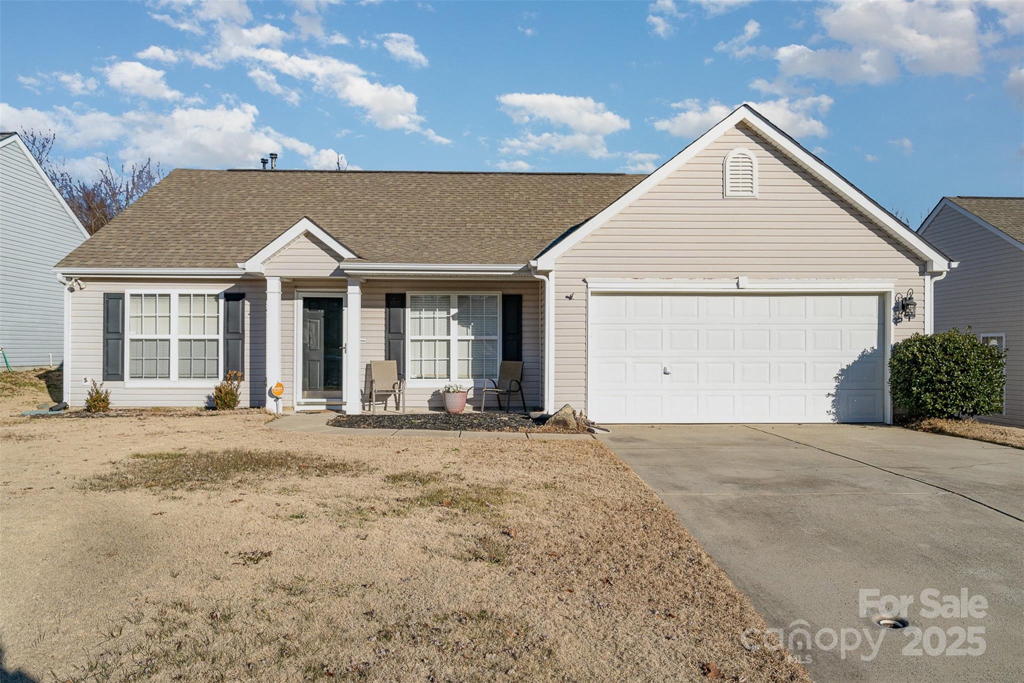 This charming 3-bedroom, 2-bathroom home in the sought-after Bristol Park neighborhood is the perfect blend of comfort and convenience! Built in 2002, this single-story residence boasts a spacious layout, natural light, and easy-to-maintain vinyl exterior. Enjoy cooking in the modern kitchen equipped with an electric cooktop and oven. The home includes a laundry room and an attached 2-car garage with a concrete driveway. Located near Rock Hill's amenities, the property offers quick access to major roads while maintaining a cozy, neighborhood feel. The affordable HOA fees and peaceful setting make it ideal for first-time buyers or downsizers. Don’t miss this opportunity—schedule your tour today!