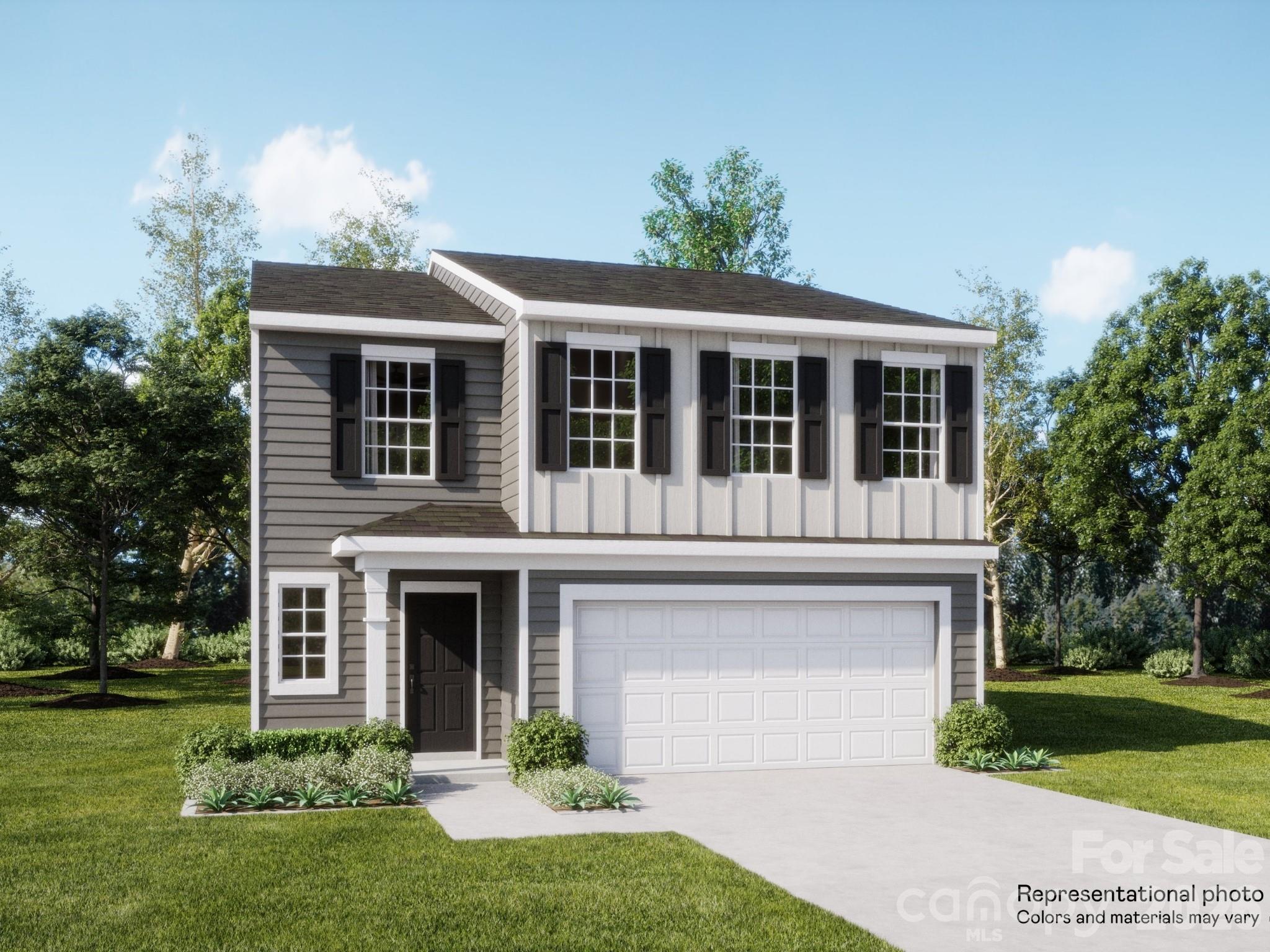 This new two-story Frost floorplan provides space for the whole family to thrive. The first floor features an open design among the family room, kitchen and breakfast room in addition to a secluded secondary bedroom that’s ideal for guests and a two-car garage. Upstairs are a versatile bonus room that adds shared living space and four bedrooms including the owner’s suite with dual closets. Plus, our signature Everything's Included program means you will get quartz or granite kitchen countertops, stainless steel appliances, luxury vinyl plank flooring,fridge, washer, dryer, blinds,  and so much more at no extra cost! Oxford Glen is located in charming Claremont with easy access to Statesville or Hickory.  Ask about our special financing incentives available through our preferred lender.