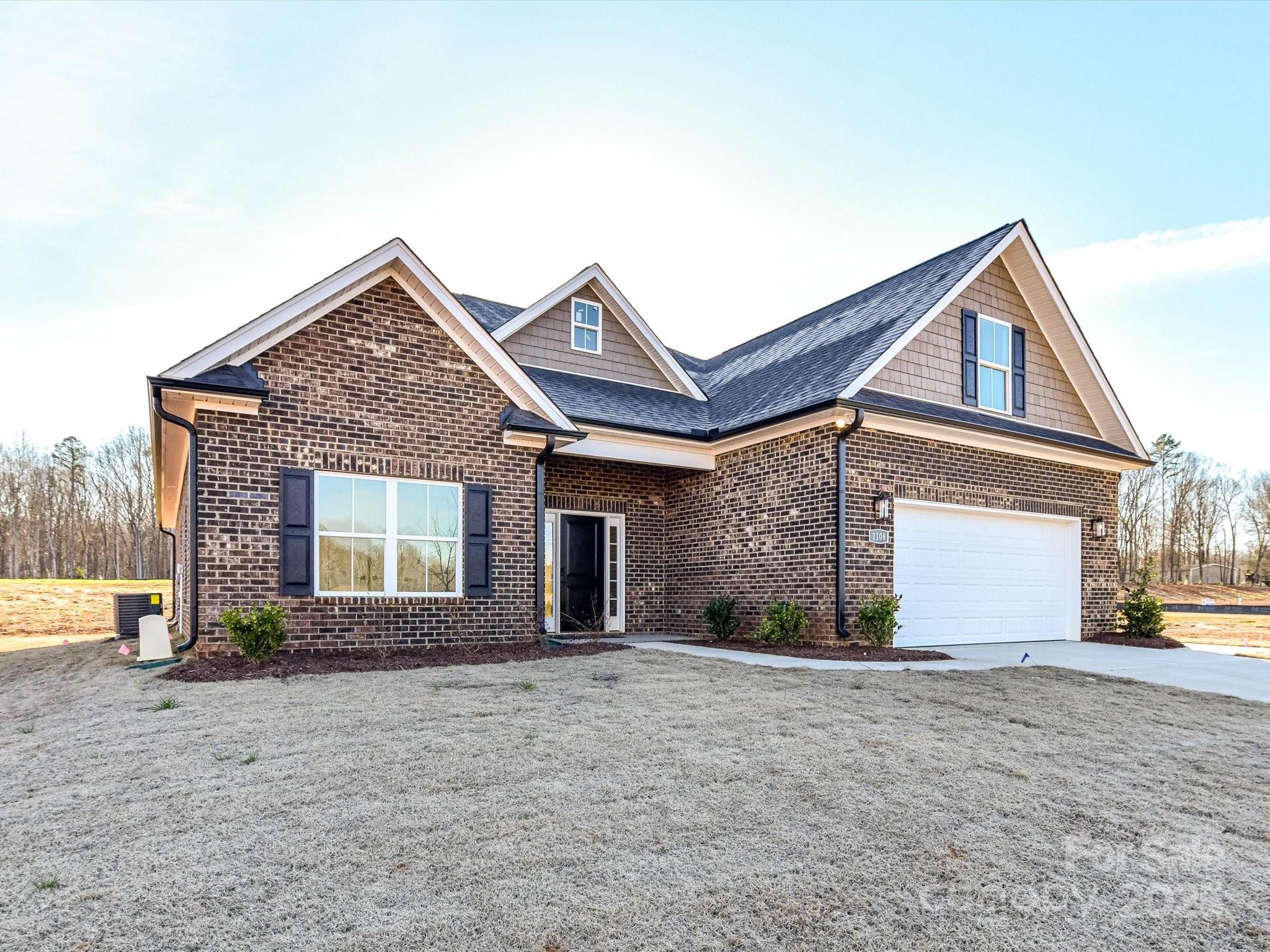 This is new construction in an all Brick community located in the desirable Wesley Chapel and Waxhaw area. This subdivision will only have 80 new homes. These homes include quartz countertops in kitchen and all bathrooms, custom built cabinets, tile primary shower, tile floors in the bathrooms and laundry room, LVP in the living area, carpet in the bedrooms and bonus room, natural gas range and water heater, fireplaces and finished garages with door opener. Piper Meadows is conveniently located 5.8 miles from Monroe airport.