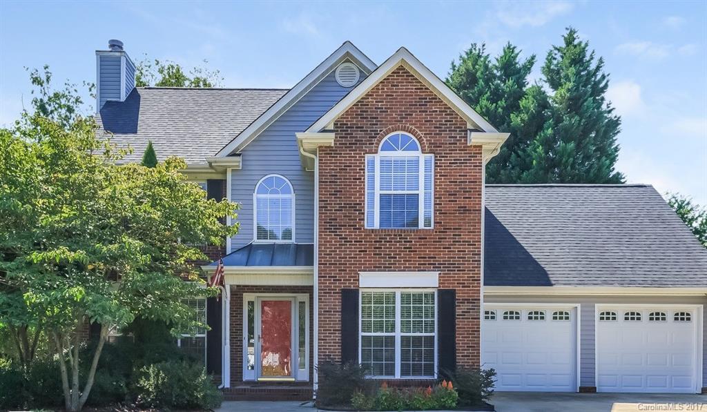 Stunning and inviting, this 3 bedroom, 2.5 bathroom rental home in Gastonia, NC has it all! Boasting an open floor plan, the family room includes a fireplace and continues into the heart of the home: the beautiful eat-in kitchen, which offers an island and stainless steel appliances. The master bedroom includes a private en suite with double sinks, a separate shower and a garden tub