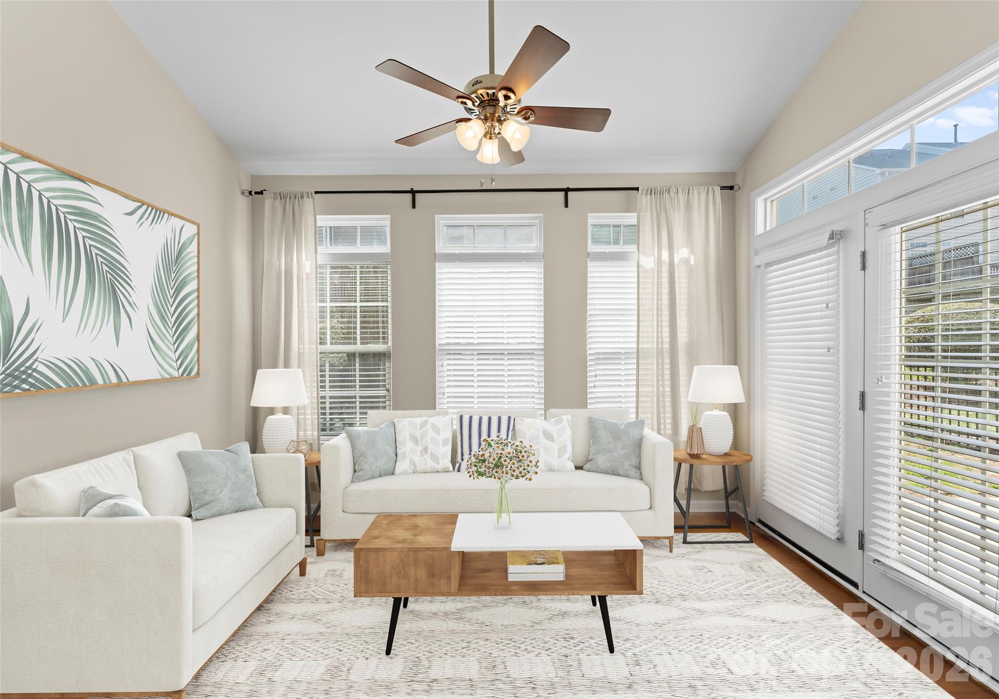 Welcome to one of the most valued opportunities in highly sought-after Park South Station—a gated SouthPark community known for its resort-style amenities and vibrant neighborhood feel. This well-maintained townhome offers timeless brick curb appeal, fresh NEW paint throughout, and NEW carpet, making it truly move-in ready. This stunning townhome features 3 bedrooms, 2.5 bathrooms, an open floor plan and plenty of natural sunlight. This is one of the neighborhood's best floorplans offered boasting over 2,000 SF with unique features such as a sunroom that transitions out to your back private patio and fully fenced lot. Gorgeous hardwoods throughout main, updated kitchen with granite counters, beautiful cabinetry and stainless appliances. Upstairs features all bedrooms including your large primary suite with trey ceiling detail, large walk-in closet and spa-bathroom with separate soaking tub and walk in shower. Nice sized secondary rooms and convenient laundry room. One car garage with storage. NEW 2025 Water Heater! The community amenities include a stately club house, large outdoor pool, fitness center, dog park, picnic area, rec area, sidewalks and streetlights. Park South Station also hosts weekend food and coffee trucks, creating a welcoming atmosphere and a true sense of neighborhood connection. Don’t miss your chance to own in one of SouthPark’s most desirable gated communities—at the best value currently available.