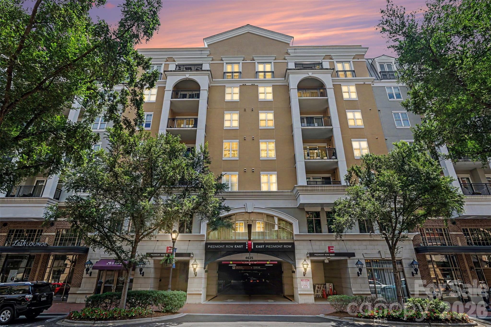 Fantastic South Park condo facing the prettiest side of the building and overlooking the fountain! Continue out on the spacious balcony to enjoy the views. Piedmont Row is walking distance to South Park Mall, many stores and restaurants, beauty spas, and gym. This unit has a lot of recent updates: new hvac 2026, flooring, kitchen cabinets and appliances, paint, closet organizers, custom window coverings. This unit also comes with a storage unit which is rare for this building, and very convenient to have. Condo was decorated with Crate and Barrel, Ballard Designs, and Frontgate - owners prefer to sell furnished. Condo shows very nicely, don’t miss this one!!