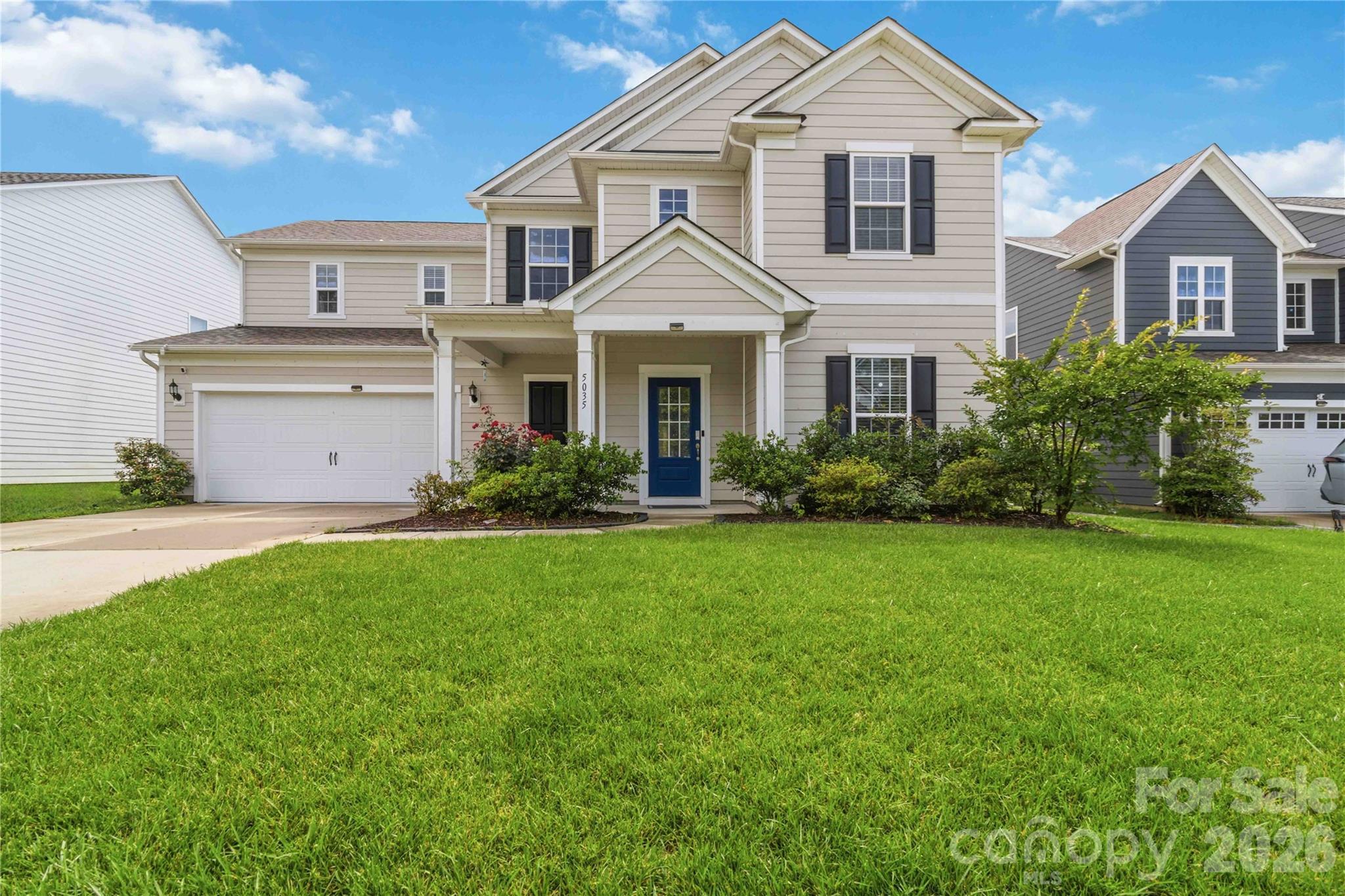 Located in the highly sought-after McCullough community, this stunning 2021-built Pulte Waterstone combines modern design, functional living, and exceptional neighborhood amenities. Offering 5 bedrooms, 4.5 bathrooms, and more than 3,300 square feet, the thoughtfully designed two-story floor plan begins with a charming covered front porch and a bright, welcoming foyer. A formal dining room and versatile flex space—ideal for a home office, sitting room, or playroom—flank the entry.

The heart of the home is the expansive open-concept living area, where the gourmet kitchen features an oversized center island, gas cooktop, wall oven, walk-in pantry, and abundant cabinetry. The kitchen flows seamlessly into the spacious great room, highlighted by a gas fireplace and a wall of windows that fills the space with natural light. A convenient drop zone and laundry room enhance everyday functionality. The main level also includes a private guest suite with its own full bath, perfect for visitors or multi-generational living.

Upstairs, the luxurious primary suite offers a spacious retreat complete with a large walk-in closet and a beautifully appointed bath featuring dual vanities and a glass-enclosed shower. A generous loft provides additional living or recreation space, while three secondary bedrooms each enjoy access to full bathrooms, creating comfort and privacy for family and guests alike.

Step outside  providing a clean, level, and highly usable outdoor space for entertaining or relaxing. An attached two-car garage adds convenience.

Residents of McCullough enjoy access to outstanding amenities, including a resort-style pool, clubhouse, fitness center, tennis courts, and pickleball courts, offering an exceptional lifestyle both inside and outside the home.

https://my.matterport.com/show/?m=JzWWcHbpkMn&mls=1