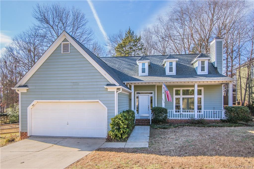 Cute home in desirable Annecy of Matthews. Walking distance to shopping, restaurants, and Sam's. Convenient to I-485 (5-7 min.) Beautiful two-story great room with wood burning fireplace, large master on main with huge bathroom and master closet. Upstairs offers a loft and two bedrooms. Two decks and patio for entertaining. Roof 2011. Great buy for anyone, even investors and investment opportunity. Washer/dryer and refrigerator convey with appliances. This home is priced to move and will not last!