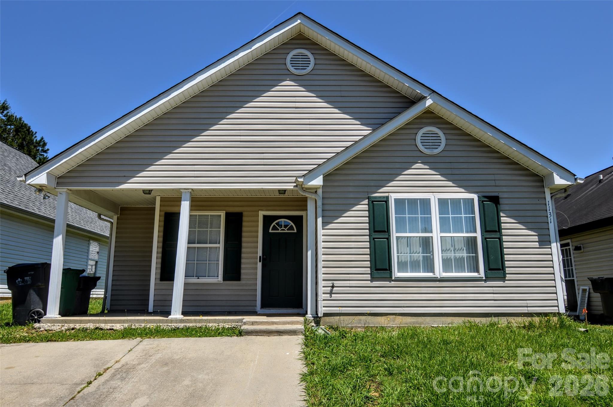 Calling All Investors!  This home has a great tenant in place!  A Cozy One Story Home located on a Cul De Sac Street.  A Low Maintenance Vinyl Home on Good Lot.   A Nice Covered Front Porch Overlooing the 2 Space Driveway.  This Home includes an Open Floor Pland with a Large Living Room! Great Vaulted Ceiling in Living Room and Kitchen Area.    Inviting Kitchen with Breakfast Bar and Separate Kitchen Area.   3 Spacious Bedrooms and 2 Full Baths.  New Updated Flooring and Paint!  No Carpet in this Home! New Sliding Glass Backdoor!  New Shower Plumbing and New Attic Access Door.   Relaxing Patio off the Backdoor to Enjoy.   A Great Investment Home!  It is Currently Managed By Four Seasons Property Management Company.  Maintenance Records Available.   Tenant is allowing limited times on showings.