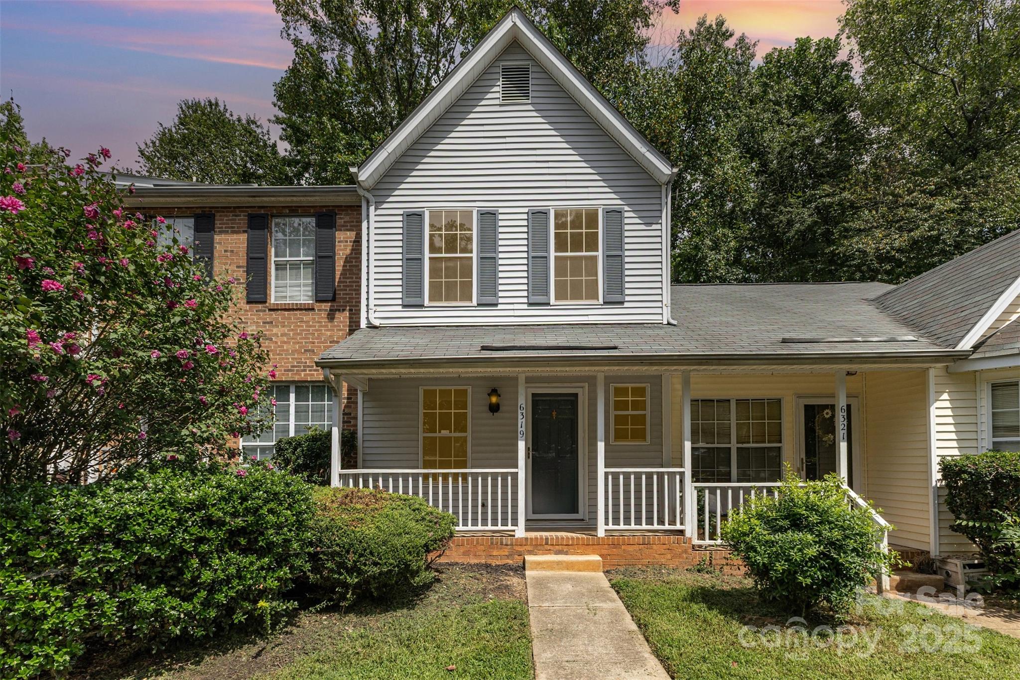 Come get acquainted with your new abode nestled in a quaint neighborhood in Charlotte's east side.  It has easy access to dinning, shopping and much more.  Your new home boast new pvc flooring throughout the main level and new carpet on the second level.  The kitchen has been outfitted with new appliances, cabinets, sink and updated fixtures.  The bathrooms have been refreshed and upfitted new toilets and fixtures.  The chimney has been professionally inspected and the HVAC has been recently serviced.  There is a new vapor barrier in the crawl space.