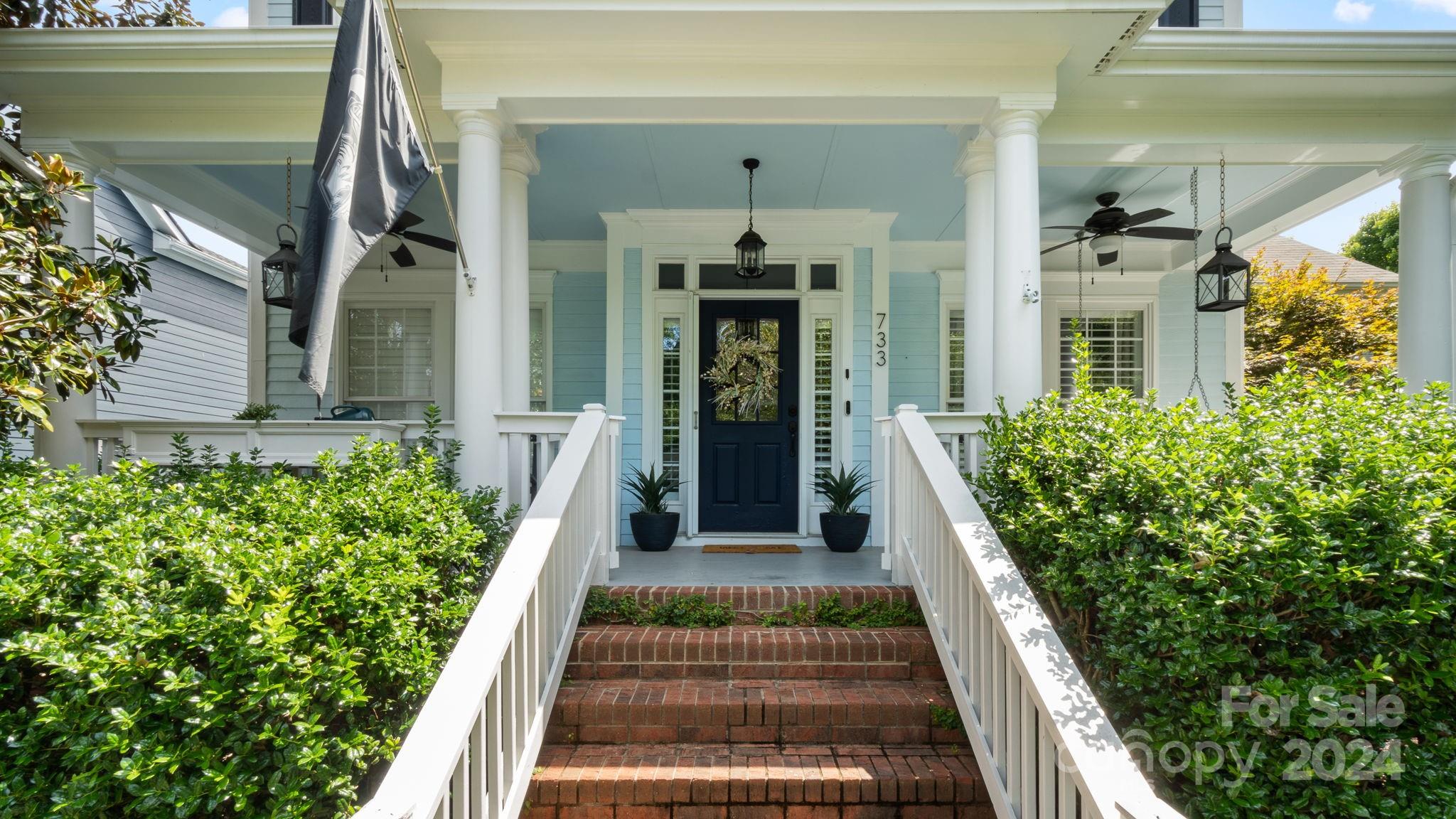 Located in vibrant Baxter Village, this elegant 4-bedroom home is a short walk from Town Center. Features a welcoming front porch, scenic paver patio, and a large fenced backyard. Detached 2-car garage has new insulated doors, poly flooring, heating, and AC—perfect for a gym/workshop. Updated kitchen includes marble countertops, stylish backsplash, stainless steel appliances, gas range, spacious island with seating for five. Primary bedroom on main. Renovated bath (May 2022) with walk-in tile shower, soaking tub, dual sinks, custom closet. Gas fireplace in family room. Laundry room includes a pantry. Three bedrooms upstairs.a bonus room. Jack and Jill bath. Also features new carpet, updated vanities, plantation shutters, and front and back irrigation. Enjoy community amenities like pools, parks, trails, and year-round events.