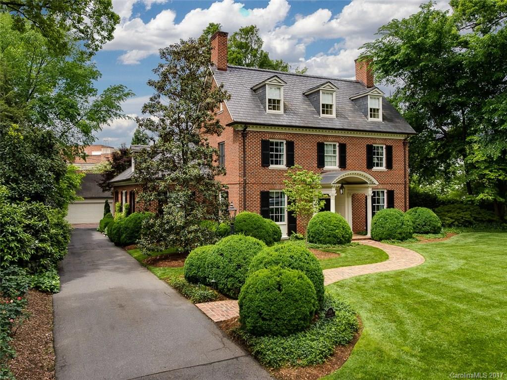 On one of Eastover's most beautiful blocks, this Georgian home has classic charm & sophistication designed for today's lifestyle. Exceptional architectural details include 10' ceilings down, custom millwork throughout, hardwood floors, beautiful brick & trim details & slate roof. Designed by Don Duffy & built by Whitlock Builders, it exemplifies timeless appeal & outstanding quality. Built on .49 acres it is professionally landscaped for both beauty & privacy with a covered slate terrace.