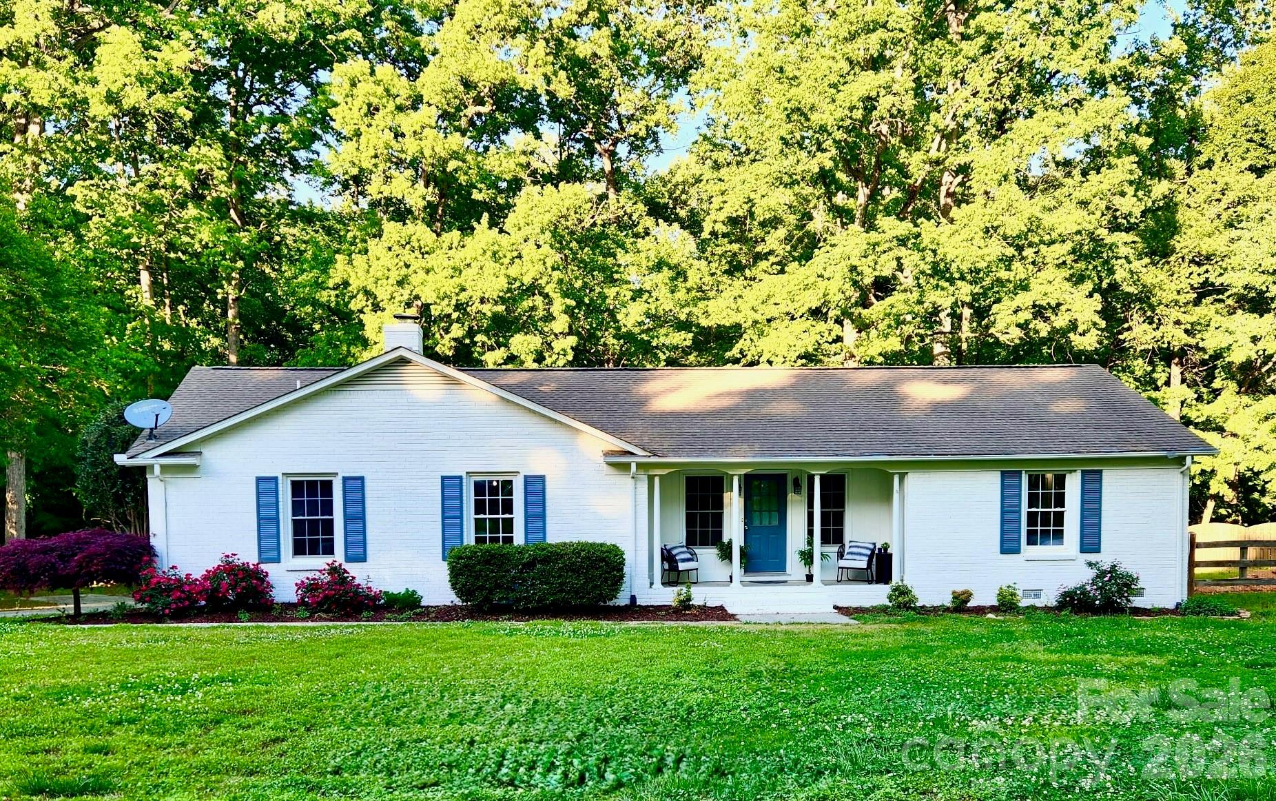 Beautifully updated full-brick ranch home in desirable Matthews NC. This 3 bedroom, 2-bath home with a dedicated office (optional 4TH bedroom) offers modern updates while maintaining classic charm. The thoughtfully designed interior features an abundant natural light. The sophisticated kitchen is fully updated with gorgeous cabinetry and sleek elegant finishes, making it a true centerpiece of the home. The spacious laundry room offers additional storage. situated on a large lot with no HOA, this property offers flexibility and privacy that is hard to find. Outside you will find an oversized two car garage along with a storage shed, providing plenty of space for vehicles and hobbies. The screen-in porch is great for entertaining.  This home is conveniently located to schools, dining, shopping and the quaint downtown Matthews, that offers local theater and year-round festivals. Completely move-in ready, this home is turn-key and ready for its next owner to enjoy!!! FYI, this home has had showings blocked due to having city sewer installed, so it shows more days on the market, but we were not actively showing.