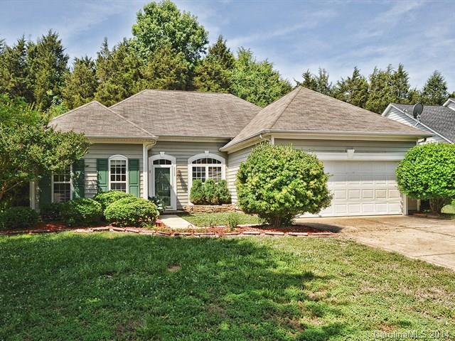 This 3 bedroom home is very spacious inside & out. Home features plenty of upgrades in quiet Cedar Run neighborhood in Steele Creek area. Low HOA dues. Move-in ready. Lovely windows allowing lots of natural light in. Master Suite has tray ceiling, walk-in closet, recess lighting, separate shower/bath, beautiful travertine tile & backsplash. W/D hookup. Open living area into kitchen & family room. Gas starter wood burning Fireplace. New granite countertops all over. New range hood, sink, faucet.