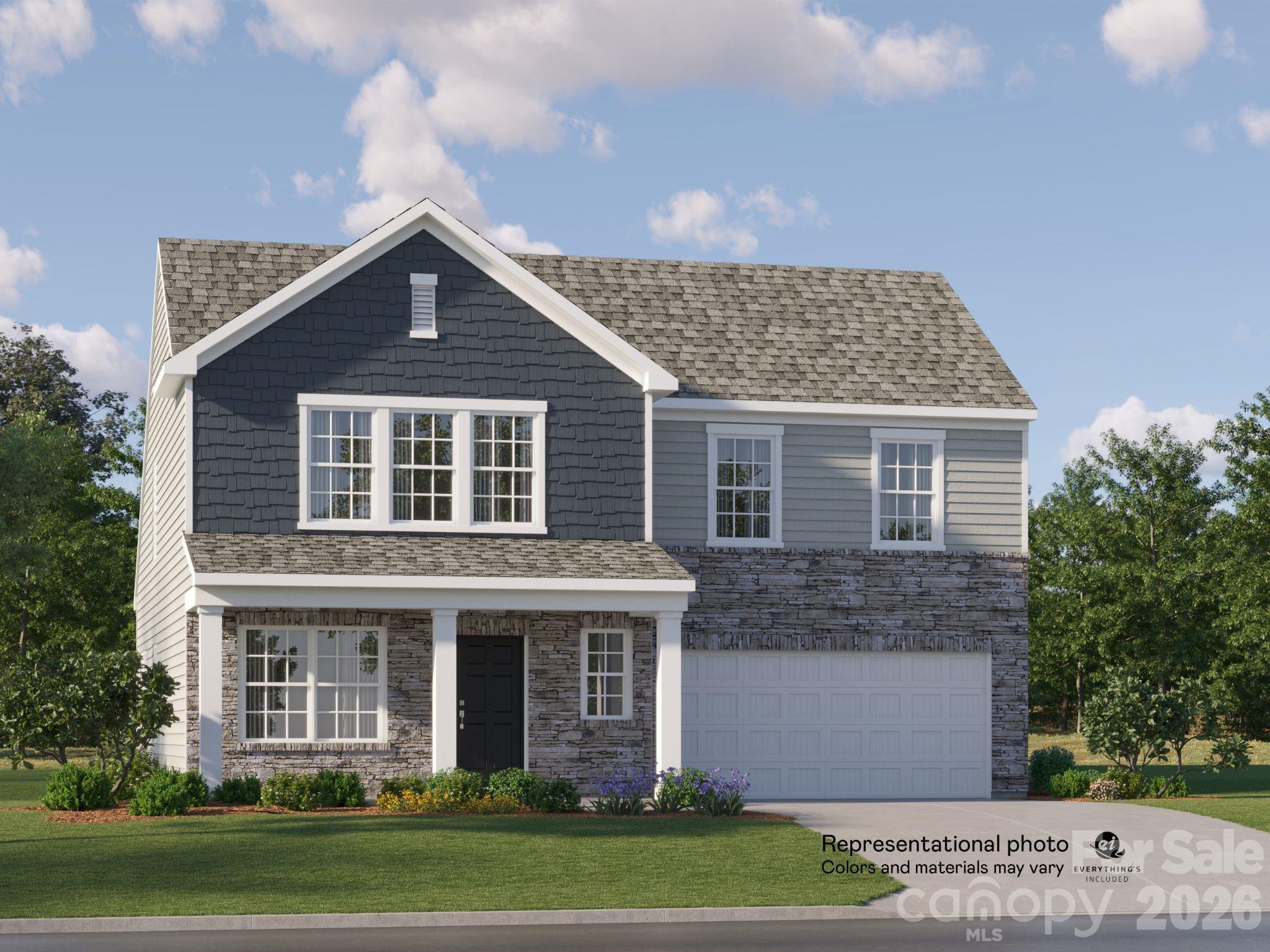 The Browning floorplan is a new two-story home features an airy layout among a first-floor kitchen with a large center island, breakfast nook and family room that’s fit for modern times. The spacious owner’s suite enjoys privacy on the main floor with a convenient full-sized bathroom. On the second floor is a large loft to provide additional shared living space, surrounded by three restful bedrooms. A two-car garage completes the home. Plus, our signature Everything's Included program means you will get quartz or granite kitchen countertops, stainless steel appliances, luxury vinyl plank flooring, and so much more at no extra cost! Creekside Cottages is located in beautiful Bessemer City in Gaston County. Residents will enjoy future onsite amenities including a playground, dog park and multiuse trails. Creekside Cottages is located conveniently nearby highways, medical facilities Crowders Mountain, Gastonia, Belmont, and Kings Mountain Golf Course.