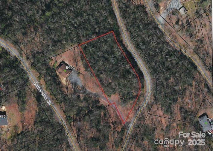 Nice almost acre lot in established subdivision of Lace Falls. Beautiful home site with privacy and country feel, yet still close to town. Great mountain views possible off the back of the lot, nice laying lot and easy build, with gentle topography. Lot will be under-brushed to help see the lay of land and open up for view of the mountains.