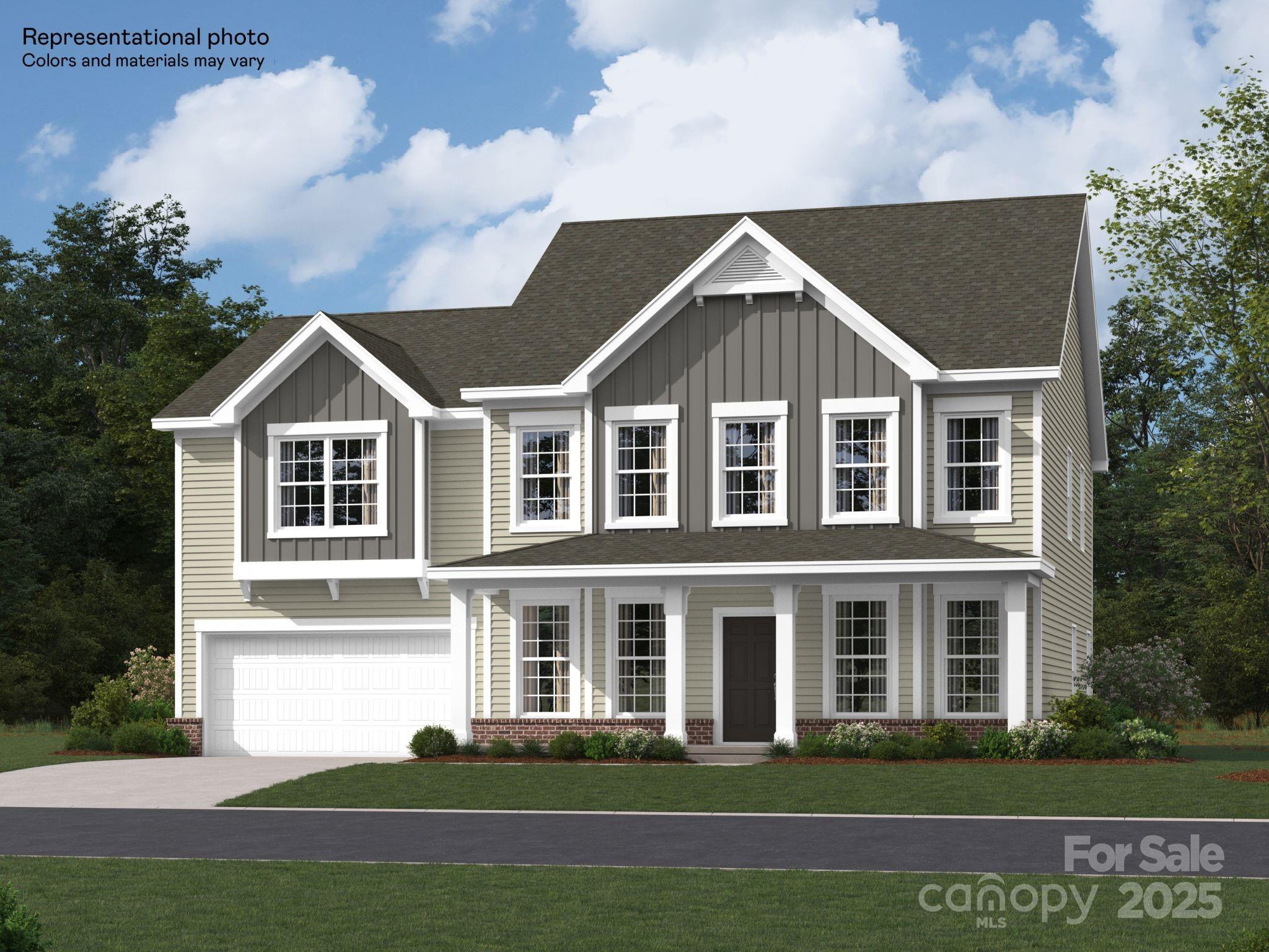 This new two-story Ellery floorplan combines elegance and comfort. The first floor features a family room with a fireplace, a nook with a door to the patio, a kitchen with a center island, a formal living and dining room with great style and a bedroom suite with secluded privacy. The second floor hosts a versatile loft, three secondary bedrooms with walk-in closets and an owner’s suite with a sitting area and two walk-in closets. Plus, our signature Everything's Included program means you will get a gourmet kitchen with double ovens and cooktop, quartz or granite kitchen countertops, subway tile backsplash, ceramic tile, luxury vinyl plank flooring, and a gas fireplace (per plan) at no extra cost! Harris Mill located in a sought-after Indian Land, offers luxury homes and quarter acre and wooded homesites. Homeowners will enjoy nearby proximity to great shopping and dining at the Promenade at Carolina Reserve, Waxhaw, and Ballantyne.