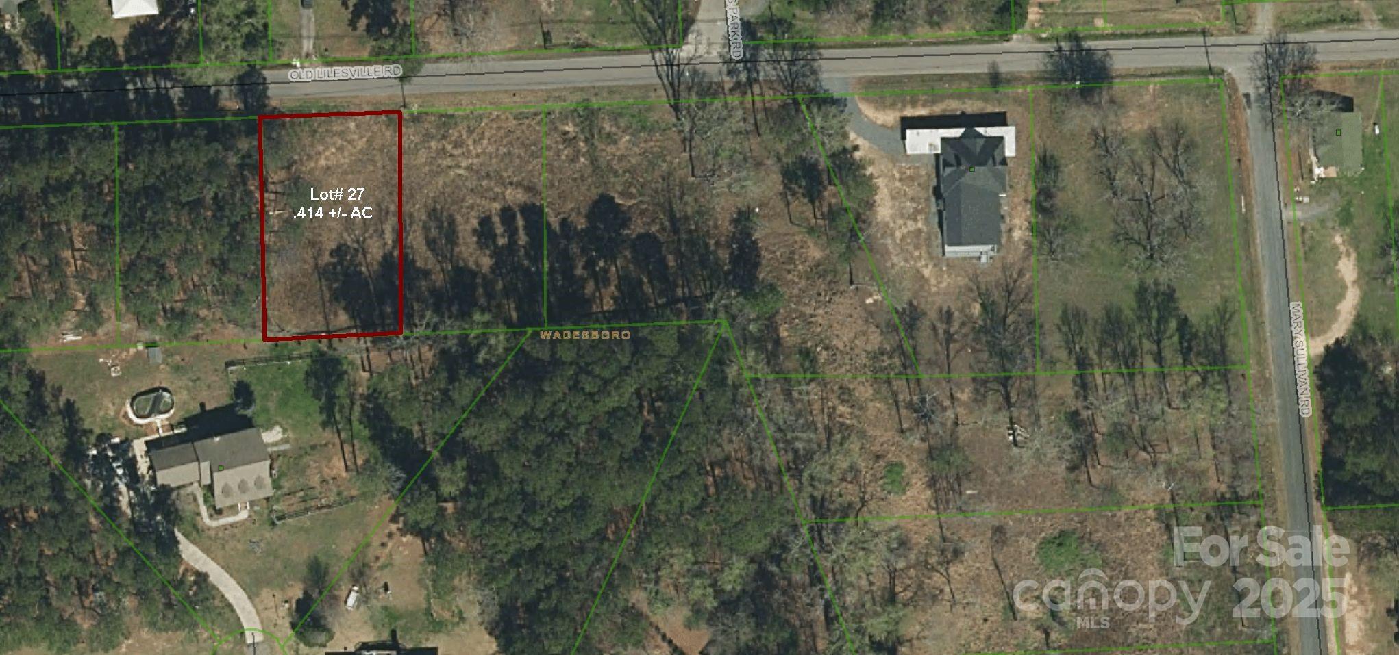 0.414 +/- Acre lot. New survey recorded in 2022. Conveniently located to restaurants and shopping. EASY ACCESS TO HWY 52 SOUTH & HWY 74 EAST OR WEST, WADESBORO, NC.
