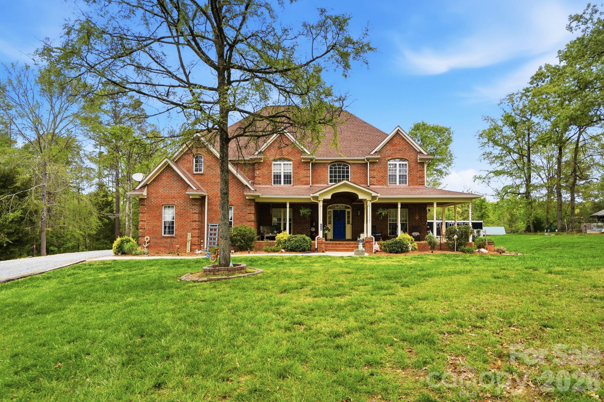 Price adjustment  to reflect pre sale appraisal.  Nestled on 5 picturesque acres, this well-appointed horse farm offers the perfect blend of functionality and charm for equestrian living. Designed with both horse and rider in mind, the property features a barn with comfortable stalls,  a feed room, complemented by a separate tack building for organized and convenient storage of equipment.

Equine amenities abound, including a well-maintained riding ring ideal for training and leisure riding, three dry lots with shelters for flexible turnout options, secured fencing and well maintained fields providing ample grazing space.  A second barn is dedicated to hay and tractor storage, ensuring efficient farm operations year-round.

Beyond the equestrian facilities, the property also includes a designated area for chickens—perfect for those seeking a self-sustaining lifestyle or simply enjoying the charm of farm living.

The residence complements the farm with inviting living spaces, scenic views, and a warm, welcoming atmosphere—ideal for relaxing after a day spent outdoors. Located within easy reach of local amenities, yet offering the privacy of country living, this is a rare opportunity to own a true equestrian haven.
 This beautifully maintained home offers the perfect blend of comfort, functionality, and thoughtful upgrades throughout. Enjoy peace of mind with a tankless water heater and a private well system enhanced by a UV filtration light and water softener.

The newly renovated primary bathroom is a true retreat, featuring a luxurious soaking tub with a heated backrest, a custom vanity, and a tiled walk-in shower with built-in seating—perfect for relaxing at the end of the day.

Outdoor living shines with a welcoming front porch, a spacious rear deck, and an above-ground pool with surrounding deck, creating the ideal setup for entertaining or enjoying quiet evenings at home.