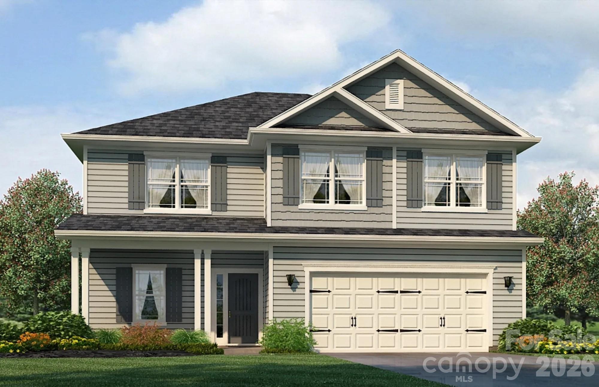 This beautifully designed home features 4 bedrooms and 2.5 bathrooms, offering plenty of space for both everyday living and entertaining. As you step inside, a welcoming foyer opens into a bright, open-concept layout where the family room, dining area, and kitchen flow effortlessly together.

The kitchen is a standout, equipped with modern appliances, a spacious center island, abundant cabinetry, and a walk-in pantry—perfect for cooking, hosting, or simply gathering with family and friends.

The primary suite serves as a peaceful retreat, complete with a private ensuite bathroom featuring dual sinks, a tiled 5-foot shower with ceramic walls, and a generous walk-in closet. Additional bedrooms are thoughtfully designed to provide comfort and privacy for everyone.

A dedicated laundry room adds everyday convenience, while high ceilings, refined finishes, and well-placed windows bring in plenty of natural light, creating a bright and inviting atmosphere throughout the home.

Blending quality craftsmanship with stylish details, this 2307 floorplan delivers a perfect balance of comfort and sophistication—an exceptional place to call home.  This home backsup to the trees