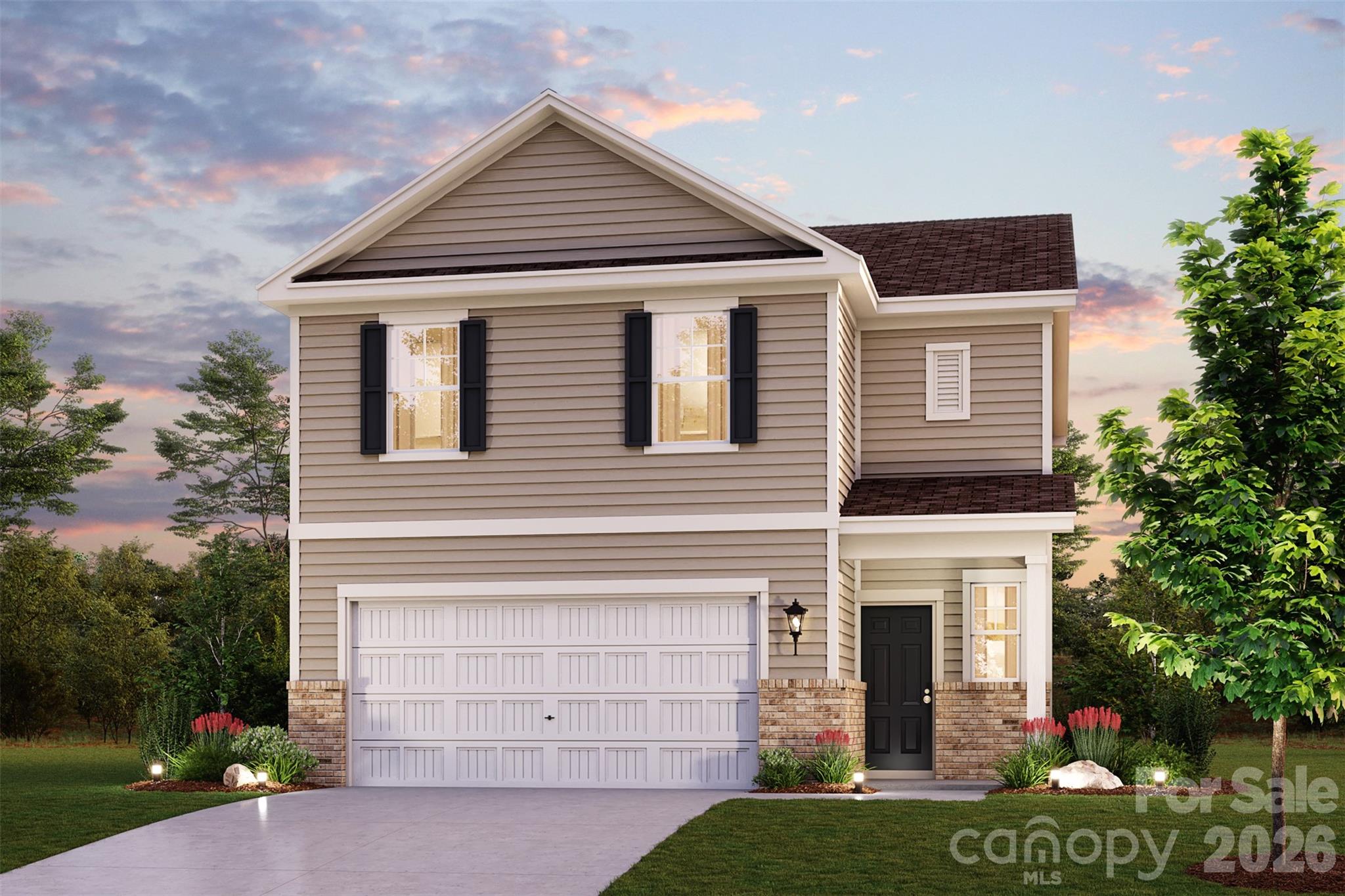 Discover Your Dream Home in Meadow Creek Village! You’ll fall in love with the Kephart, a versatile open-concept plan offering two stories of inviting living space and stylish features. As you enter the home from the ample front porch, a long foyer leads to a wide-open great room, a well-appointed kitchen with a spacious center island, Quartz countertops and LG appliances, and a charming dining area with direct access to the patio. As you head upstairs, you’ll find two generous secondary bedrooms—one with a walk-in closet—a full hall bathroom, plus a convenient laundry room. Highlighting the upper level is the private owner’s suite—boasting a roomy walk-in closet and a deluxe bath with dual vanities and a walk-in shower.