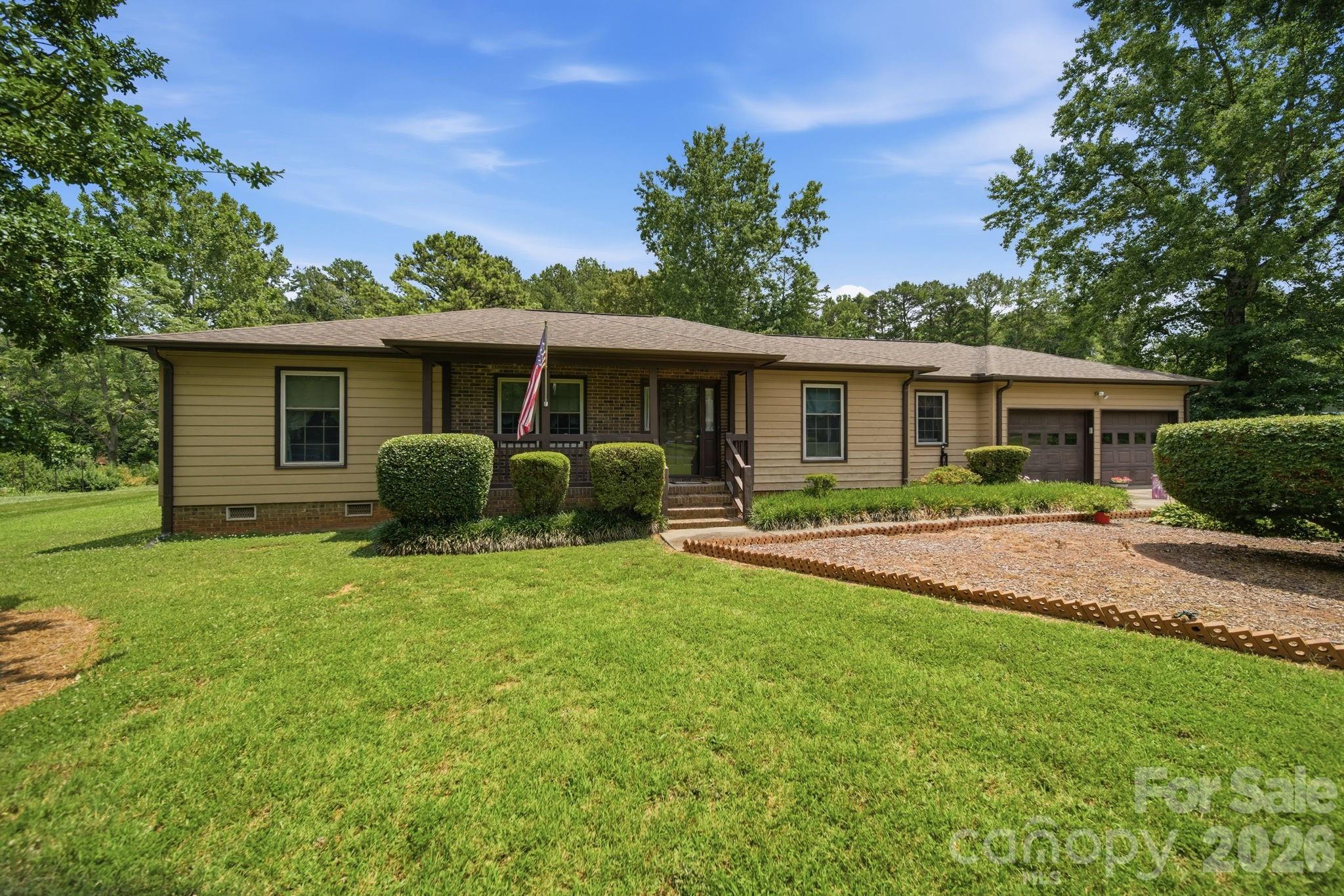 One Story. 1.14 Acres. Screened Porch. This One Has Everything the Market Is Missing.
If you've been watching Mint Hill, you already know the problem: single-story homes on acre-plus lots with this level of outdoor living don't come available often — and when they do, they don't sit.
3510 Mintstone Drive delivers 1,769 square feet of single-level living, three bedrooms, two full baths, and a 1.14-acre lot wrapped in mature hardwoods. The gas fireplace anchors the main living room. A separate formal dining room and a casual eat-in breakfast area give you options. The kitchen is fully equipped with gas appliances.
The outdoor package is what separates this listing: a vaulted screened porch with a cedar-planked ceiling, ceiling fan, and brick paver floor — built for year-round use, not just occasional spring evenings. A concrete patio steps out from the porch for grilling and dining under open sky. A utility shed handles storage. The wooded back portion of the 1.14-acre lot provides a natural privacy buffer that new construction simply can't replicate.
Single-level. No stairs. Room to spread out. A location that puts you minutes from I-485, Mint Hill Veterans Memorial Park, Stevens Creek Nature Preserve, and the restaurants and coffee shops along Matthews-Mint Hill Road.
This is the ranch the market hasn't been offering. Call Tim Whitworth before it's gone.