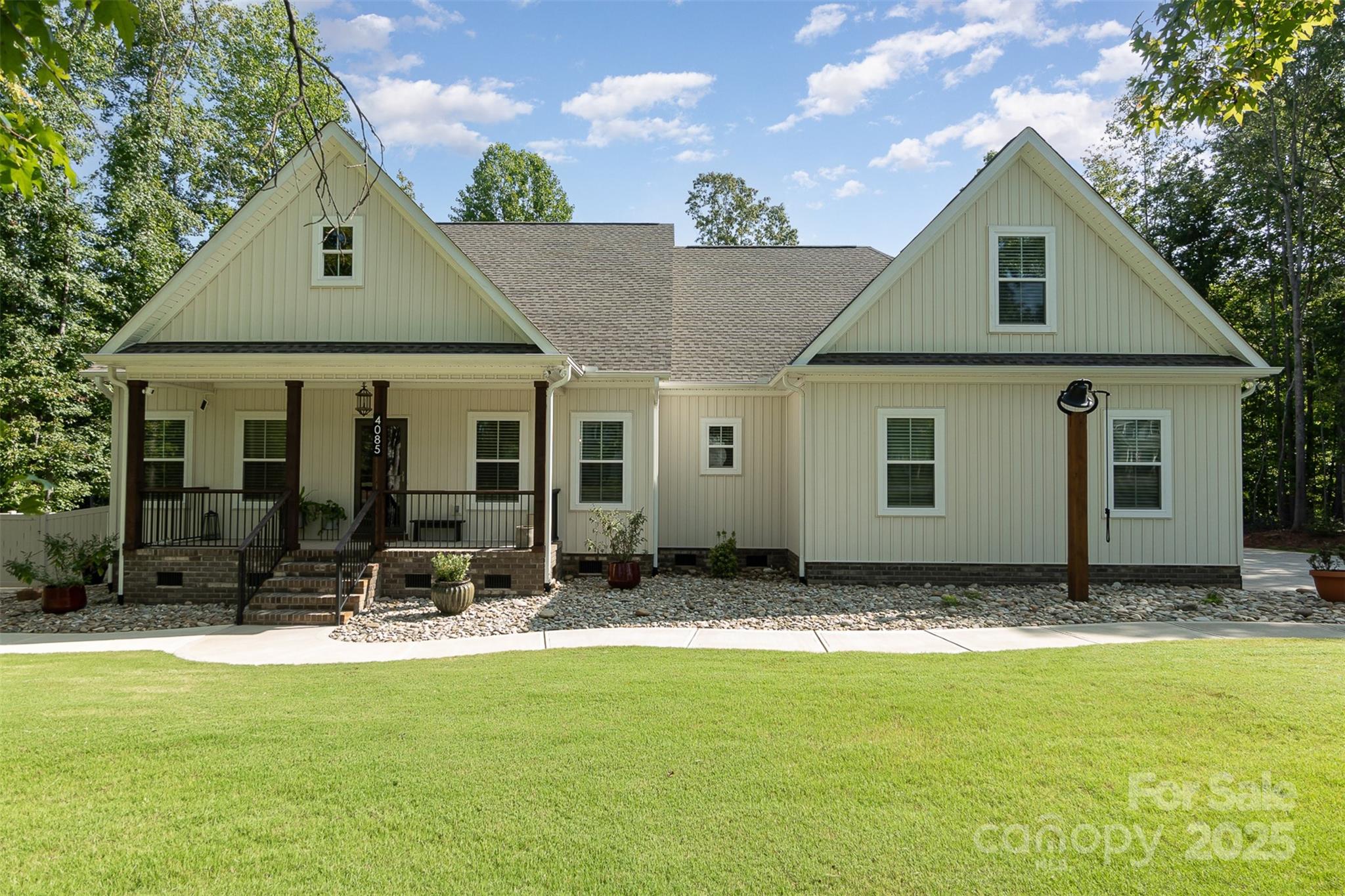 This stunning 2022-built home, set on a spacious 1-acre lot, offers a perfect blend of modern amenities and serene living. With a side-load garage, the exterior is both functional and aesthetically pleasing. The property boasts a meticulously maintained interior featuring 4 bedrooms and 3 bathrooms, ensuring ample space for family and guests. The open-concept living areas flow seamlessly, highlighted by a gourmet kitchen with a walk-in pantry, perfect for culinary enthusiasts. The heated and cooled back patio provides year-round comfort, making it an ideal space for relaxation or entertaining. The fully fenced backyard offers privacy and a safe environment for outdoor activities. This home exemplifies quality craftsmanship and thoughtful design, making it an exceptional find for those seeking a move-in ready property with luxurious features. Don’t miss the opportunity to make this beautiful house your forever home!