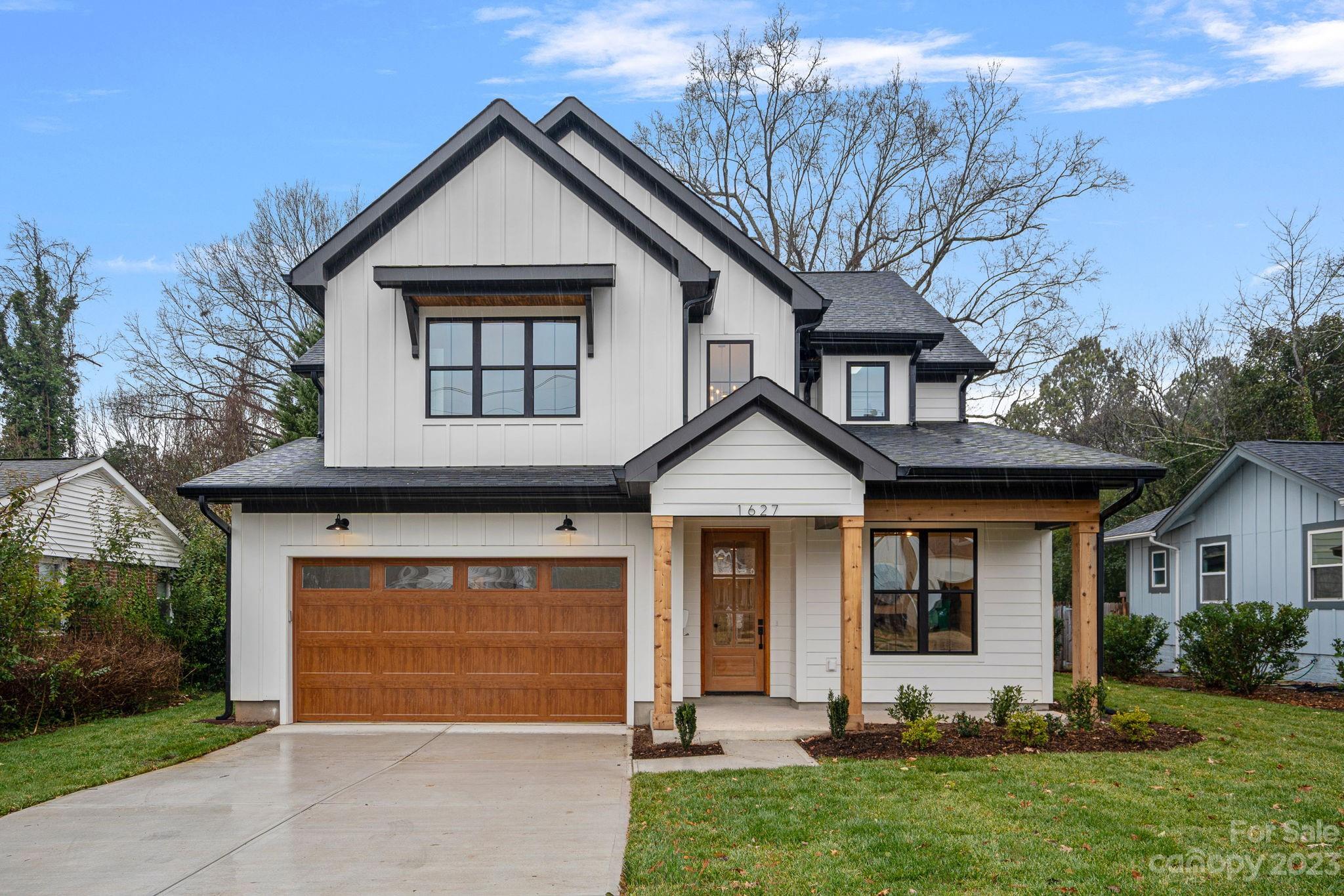 Gorgeous new construction home minutes from the heart of one of Charlotte's hottest neighborhoods-Plaza Midwood. Sitting on .25 acres, the home provides a spacious and fenced yard for your enjoyment. Stepping inside the home you will immediately fall in love with the modern touches & designer upgrades. The carefully planned floor plan seamlessly blends the living room, kitchen & dining area into one space. The fireplace is the heart of the room offering warmth and a visual centerpiece that commands attention. Elevate your culinary experience in this modern kitchen that boast high-end appliances and a butler's pantry. A sleek waterfall quartz island becomes the centerpiece, perfect for entertaining. Primary suite on 2nd floor offers a vaulted ceiling & a luxury bathroom with a unique wet room concept where the tub is within the shower area, surrounded by frameless glass. Come check out this perfect location minutes from dining, shopping, & entertainment in Uptown, Plaza Midwood & NODA.