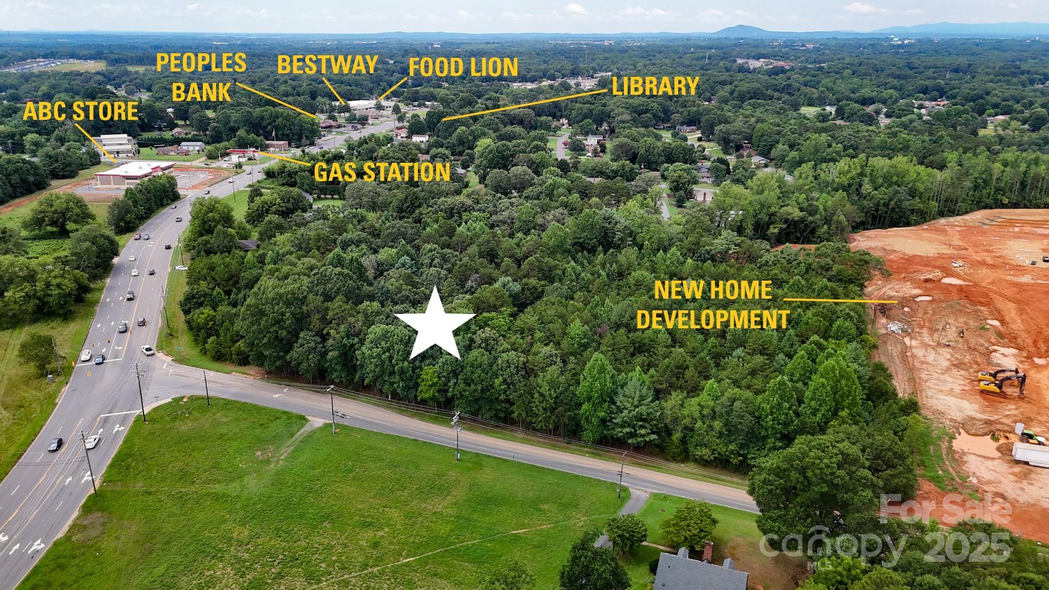 Acreage for sale in Hickory, NC! This property includes 3 adjacent parcels totaling 3.34 acres in size with high visibility & level topography. Property sits at the intersection of Springs Rd NE & Kool Park Rd NE with over 300' of road frontage. Located in a high-traffic area with tons of development nearby! Property is zoned NC for Neighborhood Commercial which allows for general commercial, multi-family & residential uses. See zoning permitted use table in attachments. Public water available at the street, tap-fee required. Adjacent 2.26 acre parcel is also available for sale, see MLS #4282129 for details. Do not miss this opportunity, contact listing agent for more information!
