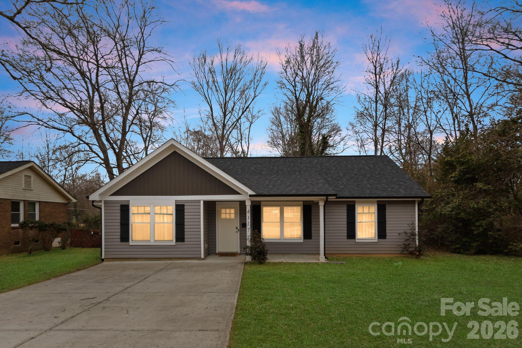 Welcome to a beautifully maintained 2020-built ranch home in Charlotte area. This 3-bedroom, 2-bath residence offers the perfect blend of modern comfort, practical layout, and move-in ready condition. Thoughtfully refreshed and exceptionally clean, the home features bright interiors, updated finishes, and an easy one-level floor plan designed for today’s lifestyle.

What makes this home especially appealing is the rare opportunity to own newer construction within an established Charlotte neighborhood. Surrounded by classic homes with mature neighborhood character, this property stands out with its newer build, fresh feel, and low-maintenance appeal. The location offers convenient access to Uptown Charlotte, shopping, dining, and everyday essentials while still providing a residential neighborhood setting.

Clean, updated, and ready for its next chapter, this home is ideal for buyers looking for comfort, convenience, and modern living in one of Charlotte’s accessible east-side locations.