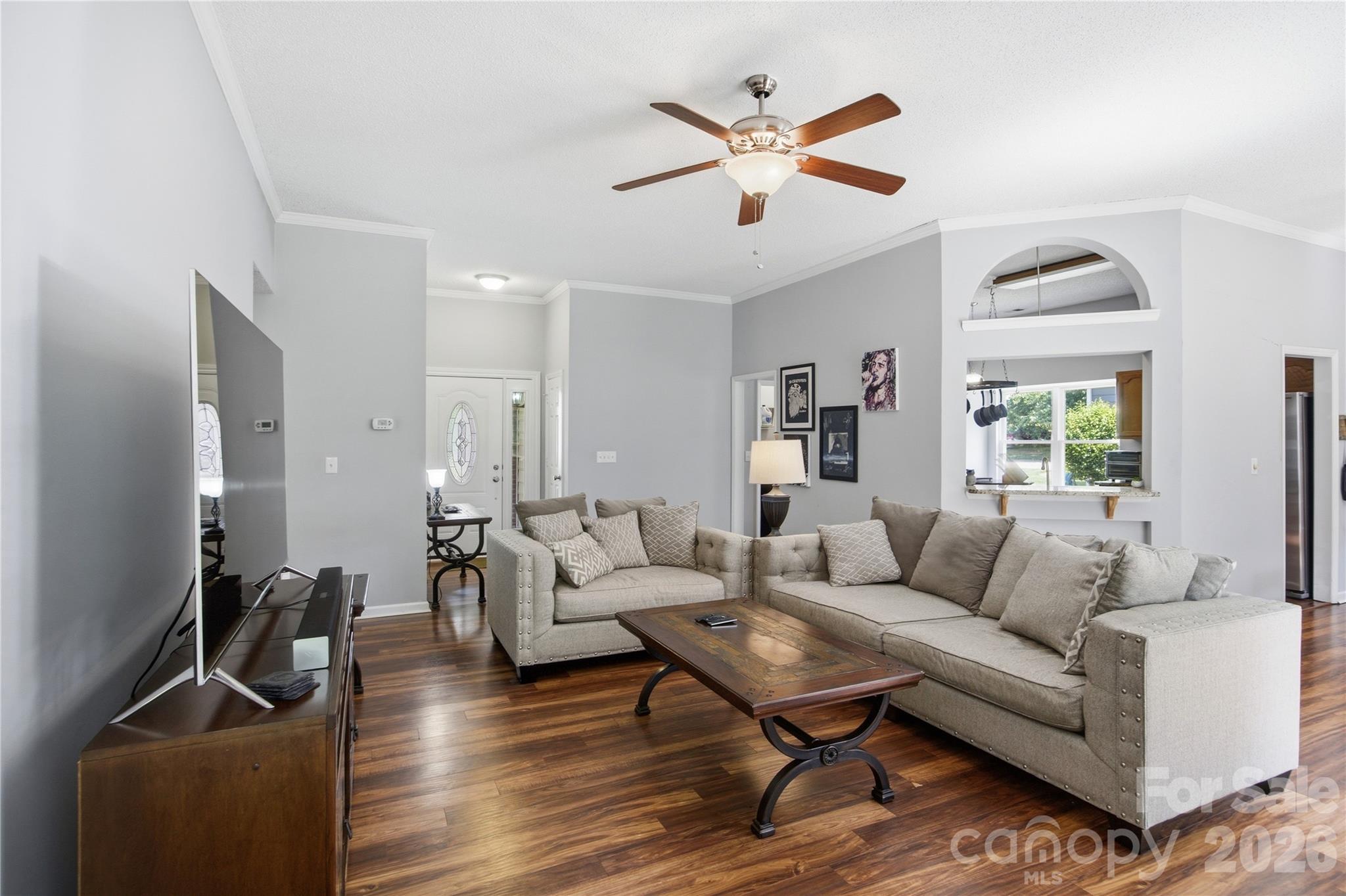 1814 Golden Heights Court in Charlotte’s desirable Northwoods at Coulwood offers the ease of ranch-style living with an inviting open-concept layout designed for both everyday comfort and entertaining. With over 1,500 square feet, this home features spacious living areas, generously sized bedrooms, and abundant storage throughout.

The primary suite serves as a relaxing retreat with a deep soaking tub, separate glass-enclosed shower, and large walk-in closet. The kitchen opens seamlessly to the main living and dining areas, allowing for effortless flow while preparing meals or gathering with guests. Positioned conveniently between the kitchen and rear deck, the dining area creates the perfect transition for indoor and outdoor living.

Step outside to enjoy the deck overlooking the backyard, offering additional space for relaxing, entertaining, or outdoor activities. A storage shed and attached 2-car garage provide plenty of room for tools, equipment, hobbies, and organizational needs. Conveniently located near shopping, dining, major roadways, and outdoor recreation, this home combines comfort, functionality, and location in one appealing package. With a recent appraisal in hand, the buyer can confidently move on this home. Sold in AS IS condition