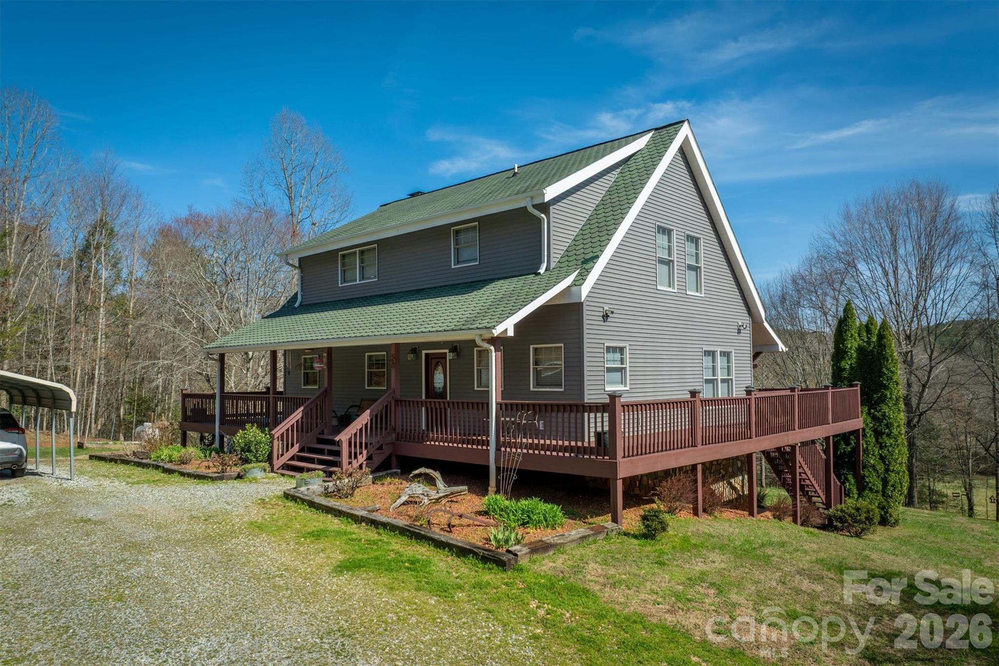Beautiful 3-bedroom, 3-bath, custom built, energy efficient home on a little over 10 unrestricted acres, offering rustic charm, privacy, and plenty of usable land. The property features a well-kept 48x36 horse barn and open pasture, ideal for horses. Multiple water bibs located throughout the property. Farm equipment needed to maintain the property, including a tractor are available for sale or negotiation. The home is also equipped with a generator and switch gear in case of power failure.

Perfectly situated just minutes away from Lake James, Lake James State Park, the Fonta Flora walking trail, Linville Gorge, and the Pisgah National Forest, this home provides exceptional access to some of the area’s best outdoor recreation. Just minutes from I-40, it offers an ideal blend of seclusion, natural beauty, and convenience to Morganton and Marion.