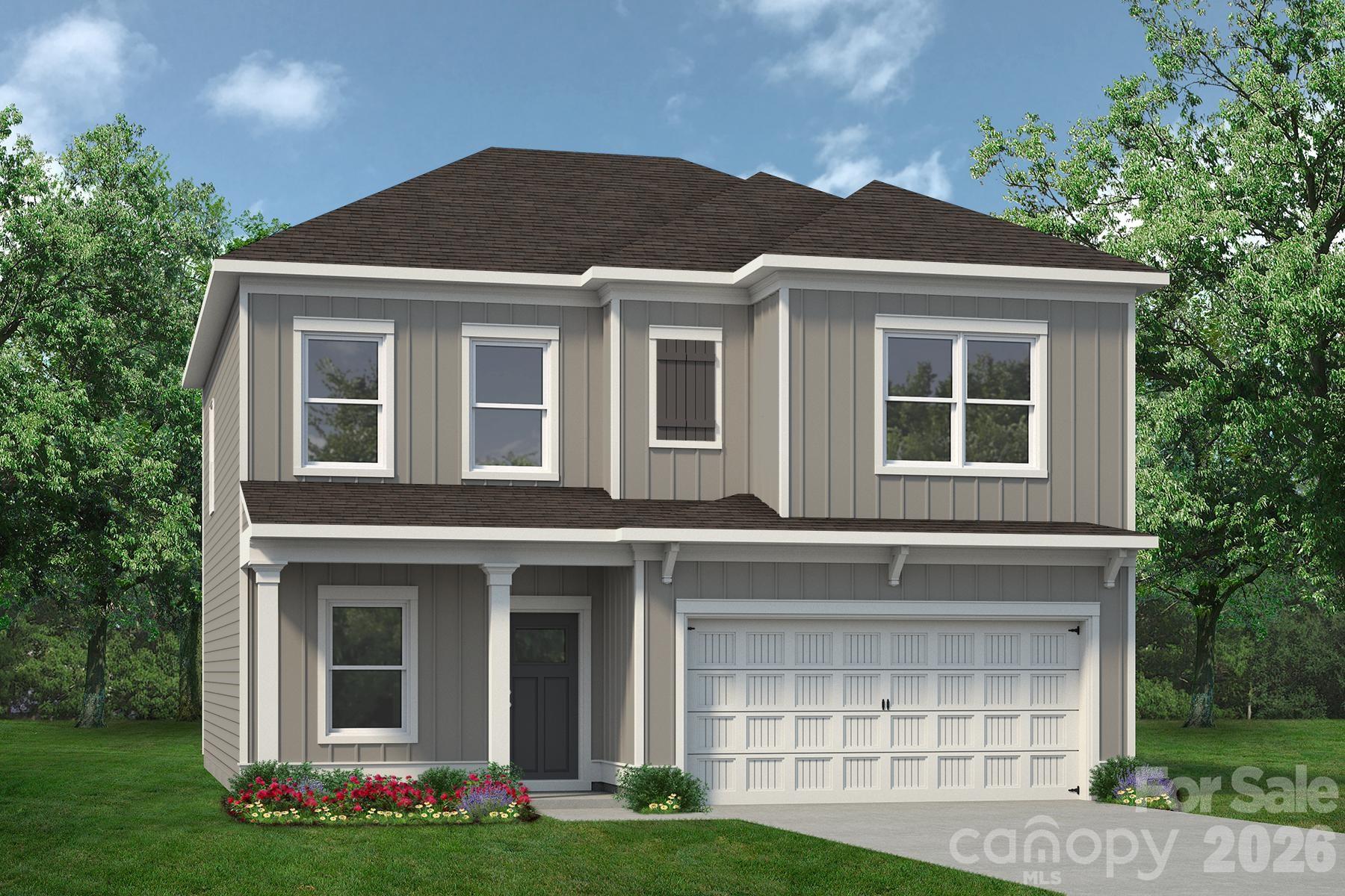 The Coleman at Sunset Meadows.  This two-story home features a wide, inviting entry that leads into a traditional dining room or home office. The open-concept layout seamlessly connects the spacious family room, kitchen, and breakfast area. The kitchen is equipped with 42" modern cabinets, granite countertops, a large island, pantry, and stainless-steel appliances.  Vinyl plank flooring extends throughout the first floor. Upstairs, the large primary suite with tray ceiling includes a large tiled shower, double marble vanity, linen closet, and a generous walk-in closet. You'll also find three additional bedrooms and a convenient laundry room on the second floor.