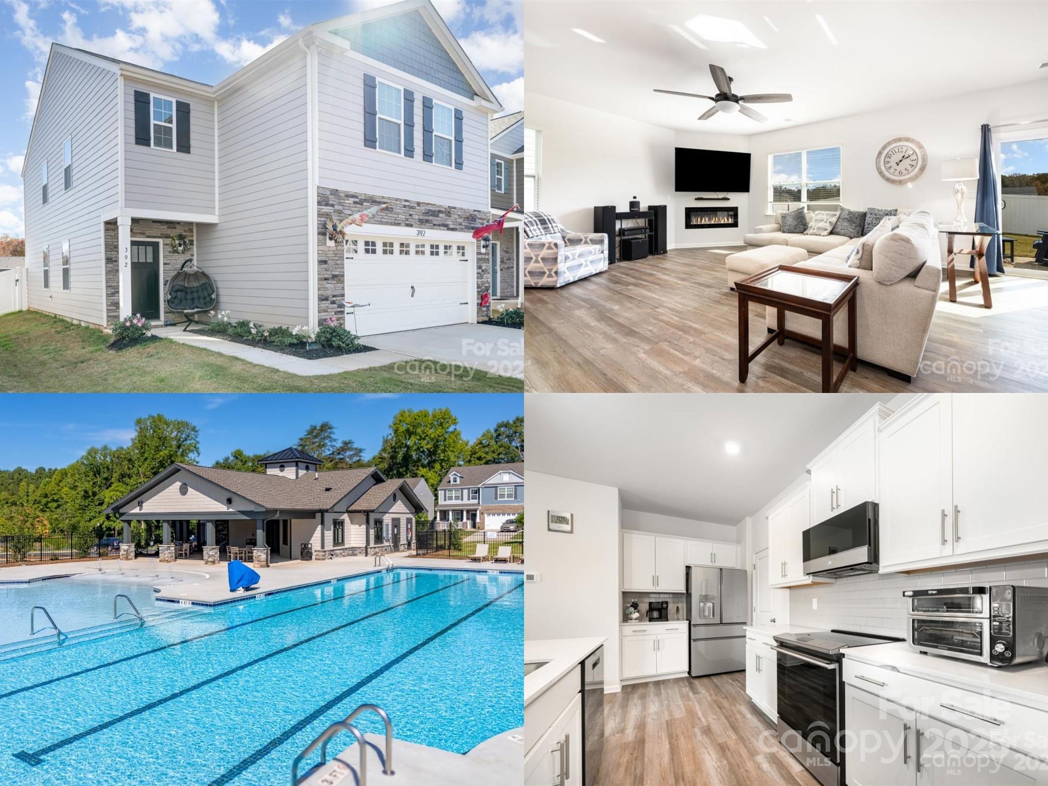 Assumable 3.99% FHA Loan! This better-than-new Elston floor plan offers over $20,000 in upgrades beyond the builder’s standard features — including a fully installed, HOA-approved white privacy fence, Platinum Glass appliance package with induction stove, and  85"  TV with soundbar, all included!

Enjoy a prime location backing to green space and a trailhead, offering a peaceful setting with no homes directly behind you. The open-concept main level connects a stunning kitchen—complete with white cabinetry, quartz countertops, a large island, coffee bar, and tiled subway backsplash—to a bright, welcoming living area centered by an electric fireplace.

Upstairs, the spacious primary suite includes dual closets and an en-suite bath with double vanities. Three additional bedrooms, a full bath, loft space and a convenient laundry room offer plenty of comfort and function.

Additional highlights include blinds, washer, and dryer included, and ample closet storage throughout. The seller has also renewed the termite bond and the home will soon have its one-year builder walk-through to ensure everything is in top condition.

Move right in and enjoy all the upgrades—without the wait, the hassle, or the higher rate!