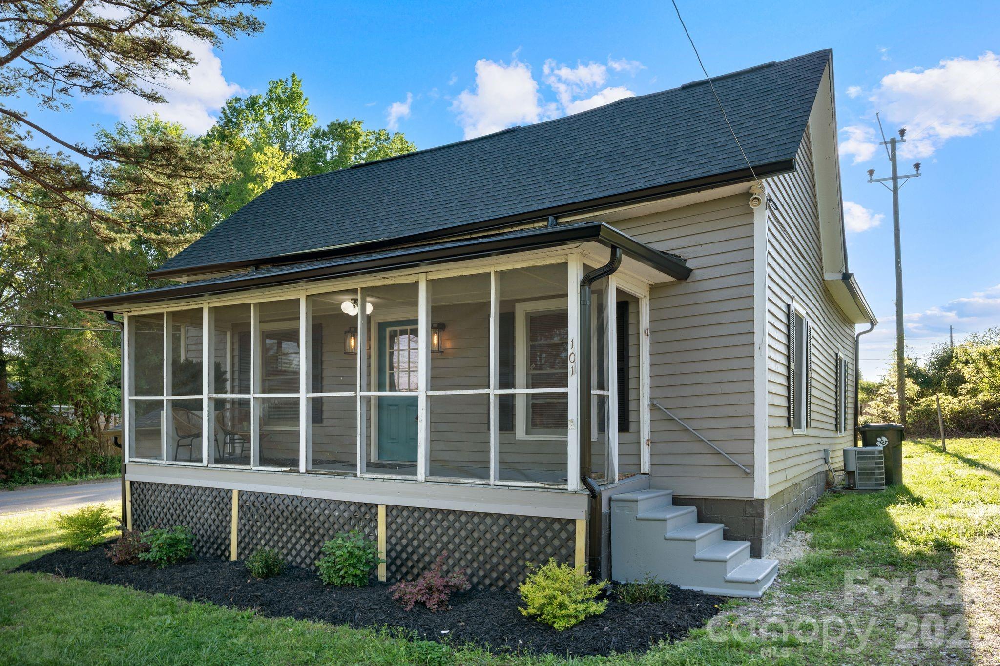 Welcome to this beautifully renovated 2-bedroom, 1-bath home nestled in the heart of charming Clover, SC. Thoughtfully updated with both style and functionality in mind, this home offers the perfect blend of modern finishes and cozy character.

Step inside to a light-filled interior featuring warm hardwood floors, neutral tones, and curated design touches throughout. The inviting living space centers around a stunning fireplace, creating the perfect atmosphere for relaxing or entertaining and added modern touches for an elevated feel.

The kitchen has been tastefully updated with sleek cabinetry, stainless steel appliances, and stylish finishes, offering both beauty and practicality. Each bedroom provides a peaceful retreat, while the fully renovated bathroom with shower and bath showcases clean, modern design.

Every detail of this home has been carefully considered — from the sliding doors and glass barn doors, to it's textures, and lighting to the seamless flow of each space — creating a warm and welcoming environment you’ll love coming home to.

This cozy homes is located just minutes from local shops, dining, coffee, and everything Clover has to offer! This area has increased in property value by about 25% in the past year. Make this your perfect combination of comfort, convenience, and style.

*NEW:  new HVAC and air handler system, new fridge in kitchen, shelving in laundry room, and security lights on exterior, 

Don’t miss your opportunity to own this Clover charmer!