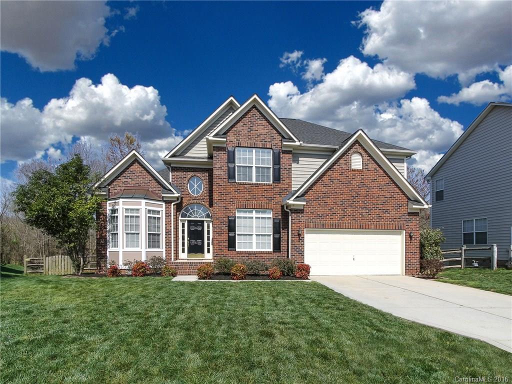 Marvin Ridge Schools! Union County Taxes! Beautiful 4 Bedroom home in highly sought after Somerset. Private fenced lot in cul-de-sac. Updated Kitchen w/ 42" Cabinets, Granite Counters and SS Appliances. Bedroom & full bath on main! Large 2 tier deck overlooking wooded views. Spacious Master Bedroom & Bath. 2nd floor Laundry. Newer Roof 2011. New Hot Water Heater. Minutes from Blakeney and Ballantyne shopping & restaurants.  Community features incl. pool, tennis, playground, trails and clubhouse.