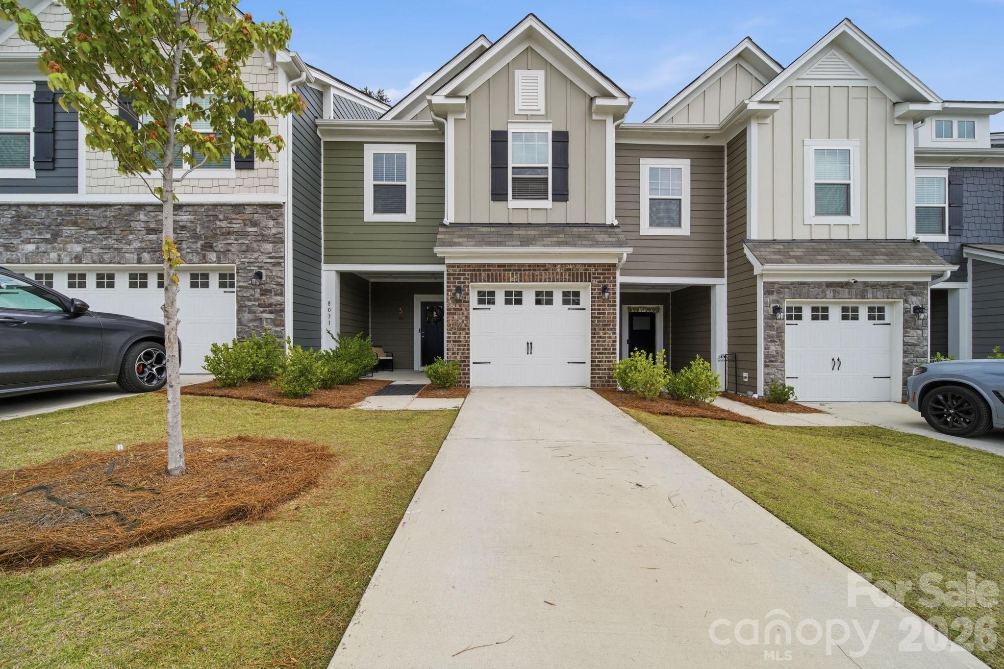 Move-In Ready Townhouse with 3 Beds & 2.5 baths in the Aberdeen neighborhood. Easy access to I-485 & I-85, close to Shops and Restaurants. First level has a one car garage and an Open Floor Plan on the first floor. Kitchen with an oversized sitting island, Granite Countertops,Tile back splash, Stainless Steel Appliances including a Gas Range, Microwave and Walk-in Pantry. The second level has a Master Bedroom that has a walk-in closet and a large walk-in shower. Granite countertops, recessed lighting. Stainless Steel Appliances, Washer, Dryer and Refrigerator included. Smart thermostat, lots of natural light.