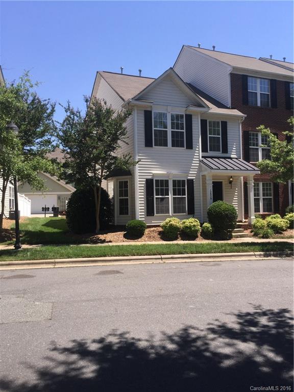 High demand end-unit 2 bedroom townhome with new carpet and paint! Upon entry, enjoy upgraded vinyl, a large kitchen showcasing black appliances, eat-in dining area at a breathtaking bay window. For ease, the laundry is downstairs (w&d included).  Upstairs offers two spacious bedrooms with private bathrooms. The master suite has extra large walk-in closet and oversize windows.  The master bath has a dual vanity and garden tub. Two car driveway behind the home. Locked storage unit at driveway.