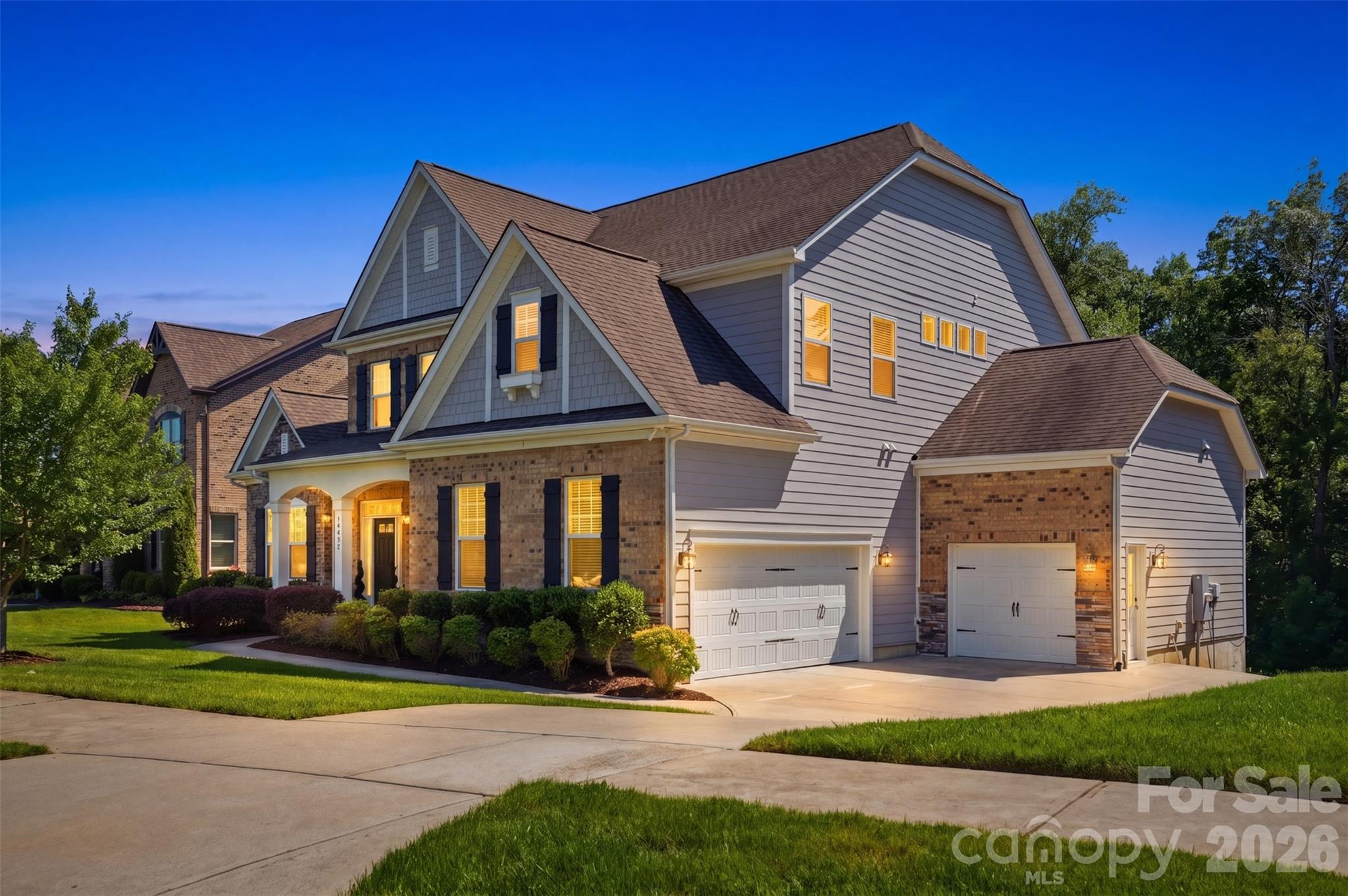 This beautiful single-family home is nestled in the heart of Skybrook, offering a perfect blend of comfort and style. Skybrook has a full golf course, tennis courts, pickleball courts, full basketball court, soccer fields, a pond, walking trails, a driving range, a pool with water slides, and more. Upon entering, you’ll be greeted by a formal dining area that can also serve as a cozy office space. The main floor features the spacious primary bedroom, complete with a large walk-in closet and a luxurious master bathroom that boasts dual vanities, a large garden tub, and a beautifully tiled shower. The open-concept living room flows seamlessly into the kitchen and breakfast area, creating an inviting space for family gatherings. The living room is enhanced by a stunning stone gas fireplace, perfect for cozy evenings. Step out onto the back deck, where you can enjoy views of the private backyard, ideal for relaxation or outdoor entertaining. The main floor also includes a large laundry room and a convenient half bath. Heading upstairs, you'll find two well-appointed bedrooms that share a Jack and Jill bathroom. A spacious bonus room with two closets offers endless possibilities, whether as a playroom, bedroom, or a home office. Additionally, there’s another bedroom with access to a private full bathroom, providing comfort and privacy for guests. The fully finished basement features an open-concept layout with a full living area, kitchen, and dining space. This level also includes a bedroom with a large walk-in closet and a full bathroom, along with a laundry room for added convenience. For entertainment, the basement boasts a bonus room that can easily be transformed into a movie theater. It’s wired with a full sound system and all gas piping is installed to have a gas fireplace in the basement, while the back patio is piped for a gas grill, making it perfect for hosting gatherings. This home offers a total of 6 generous bedrooms, including the master suite, and a three-car garage for ample storage. The beautifully landscaped backyard, along with the deck and patio area, provides an ideal setting for summer barbecues and outdoor activities. Situated close to downtown Charlotte and Lake Norman, this home offers easy access to everything you need. Don’t miss the opportunity to make this house your home! Schedule a showing today and experience all that Skybrook has to offer.