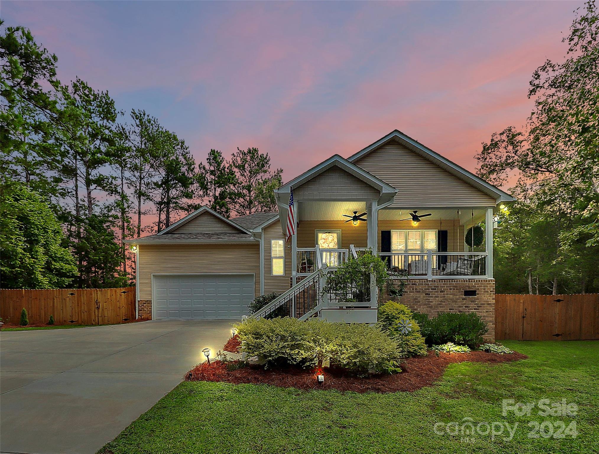 Experience this immaculate, like-new 3 bed/2 bath ranch home on a generous .47-acre lot that's fully fenced in with a new pool! A spacious covered front porch welcomes you into the open-concept living area, where rich LVP flooring & abundant natural light create a warm & inviting atmosphere. The chef's kitchen, complete with a large island perfect for meal prep, SS appliances (all included) & ample countertop and cabinet space, is a true highlight of the home. The open layout seamlessly connects the living room, dining area & kitchen, making it ideal for entertaining. Your expansive back deck offers even more outdoor entertaining space outside & a view of the pool, beautiful landscaping & large fenced in yard! The private primary suite features an en-suite bathroom with dual sinks & an enormous walk-in closet. Two additional generously-sized bedrooms share a full bath for added convenience. With ample indoor & outdoor space for hosting, you'll love living on Cypress Circle!