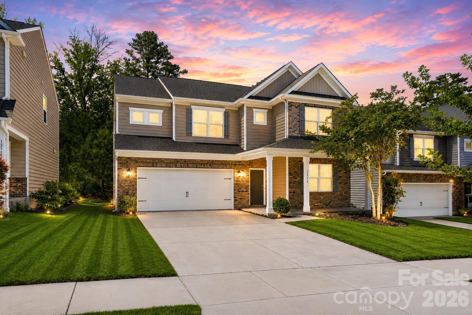 Welcome to 13714 Canterbury Castle Dr, a beautifully maintained 5BR/3.5BTH home situated on a premium homeesite. A welcoming front porch and spacious two-car garage with epoxied floor set the tone for this impressive property. Inside, handsome hardwoods flow through the entry, dining room, great room, kitchen, breakfast area, and powder room. Freshly painted throughout with Sherwin Williams City Loft. French doors open to a private office, while the gourmet kitchen features abundant 42” cabinetry, granite countertops, tile backsplash, stainless steel appliances, double ovens, pantry, breakfast bar, and sunny eat-in area. The great room showcases an oversized gas fireplace and soaring ceilings, creating a light, bright, open, and airy feel throughout the main living space.
Upstairs, the owner’s suite offers dual vanities, a garden tub, walk-in shower, and large walk-in closet. Secondary bedrooms are spacious and well-appointed. A versatile fifth bedroom/bonus room features an adjoining Jack-and-Jill bath, while an additional hall bath provides added convenience. More living area found in loft area. Huge back yard with wooded backdrop at rear. Thoughtful details, flexible living spaces, and exceptional functionality make this home ideal for everyday living and entertaining alike.