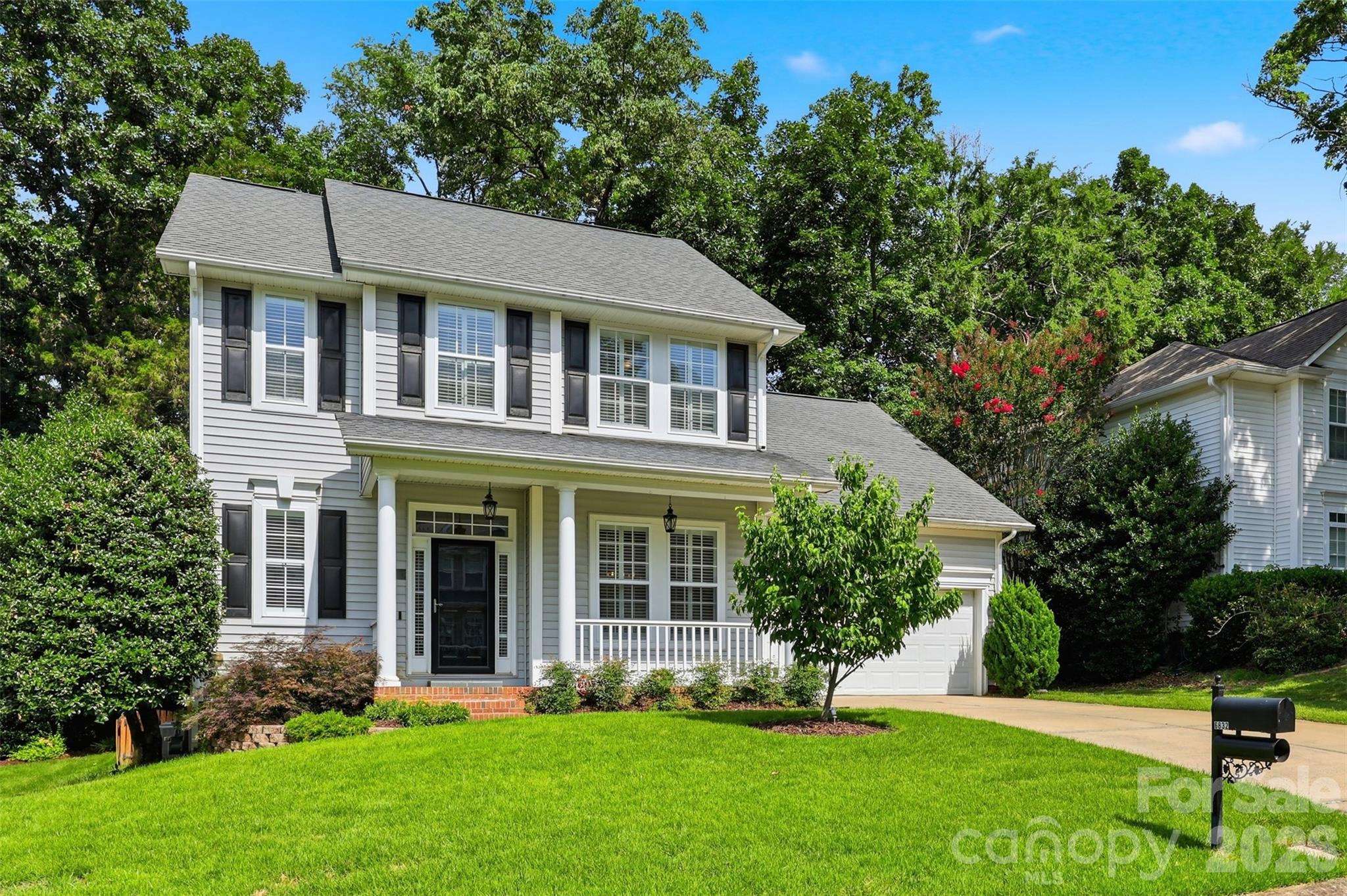 Thornhill's next chapter starts here! Nestled in one of Ballantyne's most sought-after communities, 6832 Charter Hills Road is the move-in ready home South Charlotte buyers have been waiting for — and the neighborhood just keeps getting better! The newly completed Ballantyne Bowl has quickly become the area's premier destination for dining and entertainment, and the highly anticipated Wegmans grocery store is set to open just minutes away in Fall 2026. Location doesn't get much better than this!

Set within the beautifully maintained Thornhill community, residents enjoy an exceptional quality of life with access to a community swimming pool, tennis courts, scenic walking trails, and the breathtaking Big Rock Nature Preserve — all just steps from your front door. Tree-lined streets, well-kept grounds, and a true sense of neighborhood make Thornhill one of the most desirable addresses in South Charlotte!

Step inside and you'll immediately notice the care and quality that defines this home. Fresh paint throughout and brand-new carpet upstairs give the home a crisp, updated feel from the moment you walk in. Hand-scraped wide plank hardwood floors flow across the entire main level, complemented by a stunning staircase featuring wood treads and elegant iron spindles — the kind of details that set a home apart.

The kitchen is a true showpiece, outfitted with 42" painted and glazed cabinets, soft-close drawers, stainless steel appliances, rich granite countertops, a tumbled marble backsplash, and a center island perfect for casual dining or entertaining. Whether you're hosting a dinner party or enjoying a quiet morning coffee, this kitchen delivers both function and style in equal measure.

The adjoining Great Room is nothing short of spectacular — soaring 10' ceilings create an airy, open atmosphere while an abundance of natural light pours in throughout the day. The room centers around a stunning gas fireplace with a stacked stone surround, creating a warm and inviting focal point that anchors the entire main living space.

Upstairs, the primary suite offers a genuine sense of retreat. A generous walk-in closet provides ample storage, while the en-suite bath features a dual sink vanity, a relaxing soaking tub, and a separate walk-in shower — everything you need to unwind at the end of the day. Three additional bedrooms provide flexibility for family, guests, or work-from-home needs. The versatile 4th bedroom is equally well-suited as a home office, media room, or creative space — whatever your lifestyle calls for.

Step outside and discover an outdoor living experience that truly extends the home. A covered front porch with slate tile sets an elegant tone from the curb, while the back of the home opens to a spacious deck with a pergola — perfect for al fresco dining or relaxing in the shade. A dedicated fire pit area creates the ideal gathering spot for cool Carolina evenings, and the fully fenced backyard offers privacy and room to roam. An irrigation system keeps the lawn lush and green with minimal effort, and custom built-in storage in the 2-car garage keeps everything organized and out of sight.

Overall, this is a stand-out property to anyone seeking a ready-to-move-in opportunity in one of the most scenic and active neighborhoods in South Charlotte! Homes like this in Thornhill don't last — schedule your showing today! Professional photo & measurements will be completed 6/25/26