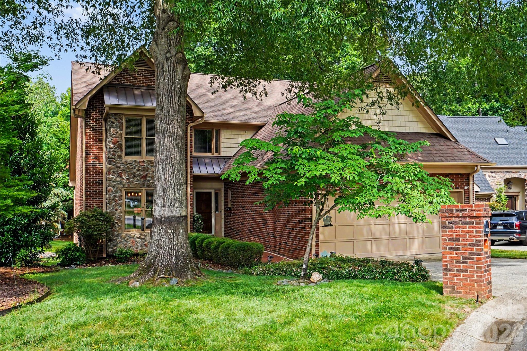 Welcome to easy living, in this Beautiful brick home located inside the gated community of Carson's Pond, in the heart of desirable South Charlotte. The HOA includes water and sewer service, yard maintenance, and access to resort-style community amenities, including pool, tennis & pickle ball courts, playground, pond and walking trails, for wonderful everyday living. This well-maintained home features numerous updates including new exterior doors, new gutters, updated wood flooring, HVAC, jetted garden tub,  garbage disposal and a newly designed primary walk-in closet. Spacious living areas are complemented by a cozy gas fireplace (with remote) creating the perfect place to relax or entertain. There is even a 528 sqft walk-in floored attic, for storage or expanding your living are, enhancing your ROI and daily enjoyment of the available space. Additional value and peace of mind include a transferable termite bond. Enjoy the comfort of an updated home combined with the convenience and lifestyle of one of South Charlotte’s sought-after gated communities. Being only 10 minutes from Ballantyne, South Park, Arboretum, Waverly and also to Uptown, this wonderful home, is move-in ready and waiting for its next owner to make memories.