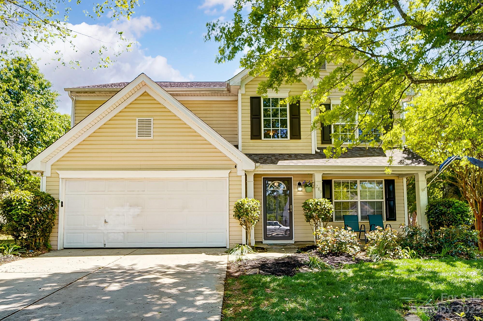 Home Sweet Home! This 4-bedroom, 2.5 bath and guest room home is in the sought after community Ebenezer Village. The open main level features a formal dining room, living room with gas fireplace, kitchen with granite tops and breakfast area, office/guest bedroom and half bath. The second floor is home to a spacious primary bedroom with sitting area, large walk-in closet and primary bathroom has dual vanities, garden tub and separate shower, additional 3 bedrooms, full bathroom, and laundry. Enjoy outdoor living either at home or in the community. Take to the covered screened porch that overlooks the fenced backyard for relaxing days or spend time at the community pool, tennis courts, playground and walking trails.