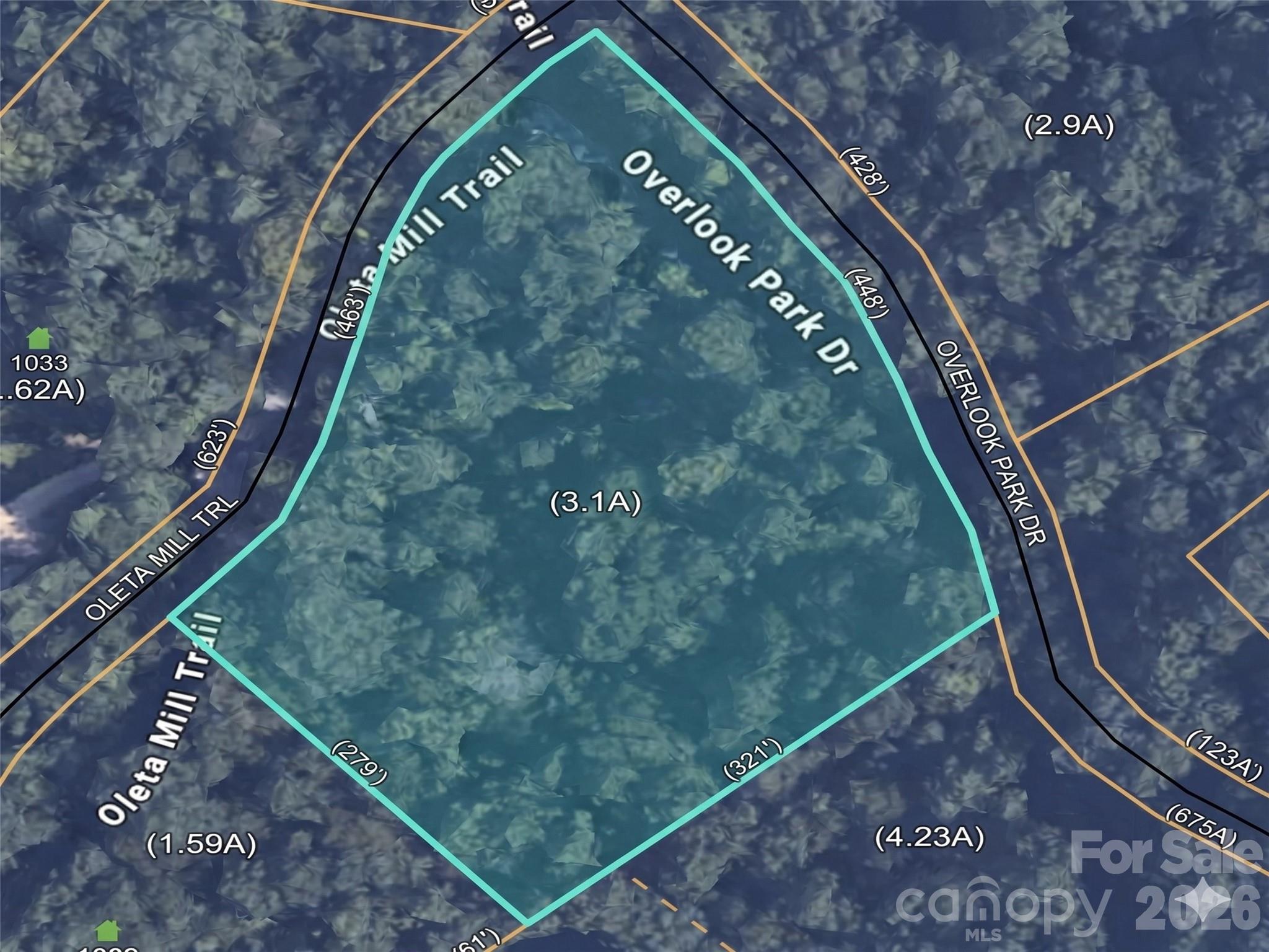 Escape to the extraordinary in Hendersonville’s premier gated sanctuary. Nestled within the coveted community of Oleta Falls, this exceptional 3.1-acre corner lot offers the ultimate canvas for your custom dream estate. Positioned perfectly for a walk-out basement, the topography allows for maximum architectural creativity, featuring dual paved road frontage on Oleta Mill Trail and Overlook Park Drive for flexible driveway access.

With selective clearing, unlock stunning year-round mountain views framed by mature hardwoods. Beyond your private acreage lies a nature-lover's paradise: 100 acres of preserved common area, miles of private hiking trails, an historic-style covered bridge, and the community’s crown jewel—a majestic 40-foot waterfall.  Residents enjoy elite amenities, including a lodge-style clubhouse, fitness center, and a beautiful outdoor pool, and a vibrant social calendar, all just 15 minutes from historic downtown Hendersonville. This isn’t just a homesite; it’s a lifestyle upgrade.