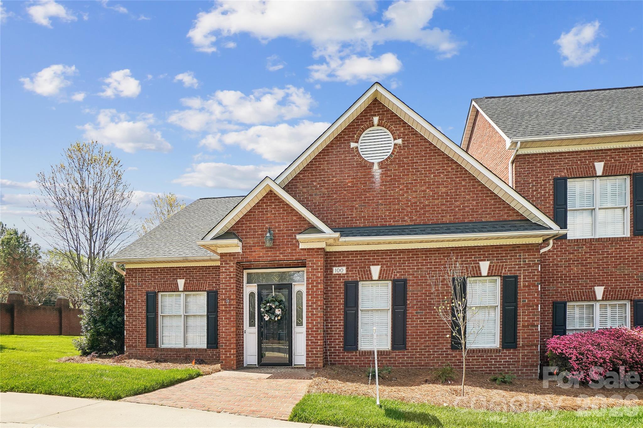 Better than new and meticulously maintained!  Well designed all-brick townhome in highly sought after Warrington Place.  This single level floor plan has 3 Bedrooms and 2 Full Baths.  The 3rd Bedroom may be used as an Office/Flex Room.  Walk through the front door into the spacious Great Room with 10-foot Ceiling, Gas Fireplace and Built-In Bookcases.  The updated Eat-In Kitchen features Shelf Genie Under Cabinet and Pantry Pull-Out Drawers for ease and convenience, all new appliances and quartz countertops.  The Primary Suite includes a Tray Ceiling and a 12' deep Walk-In Closet with Closet System.  The Master Bath has a 2-Sink Vanity, 84" Wall of Storage Cabinets and an easy-to-care-for jacuzzi shower.  Additional features include Wainscoting, all LED lighting updates, Crown Molding, Shutters, a tankless Water Heater, 50-Year Guarantee Roof, and a new HVAC System.  Relax in the private fenced-in, professionally designed Courtyard with a covered patio that leads to the 2-Car Garage.  Garbage and Lawn Care are provided in the HOA Fee.  Book your Showing today.  All offers are welcome!