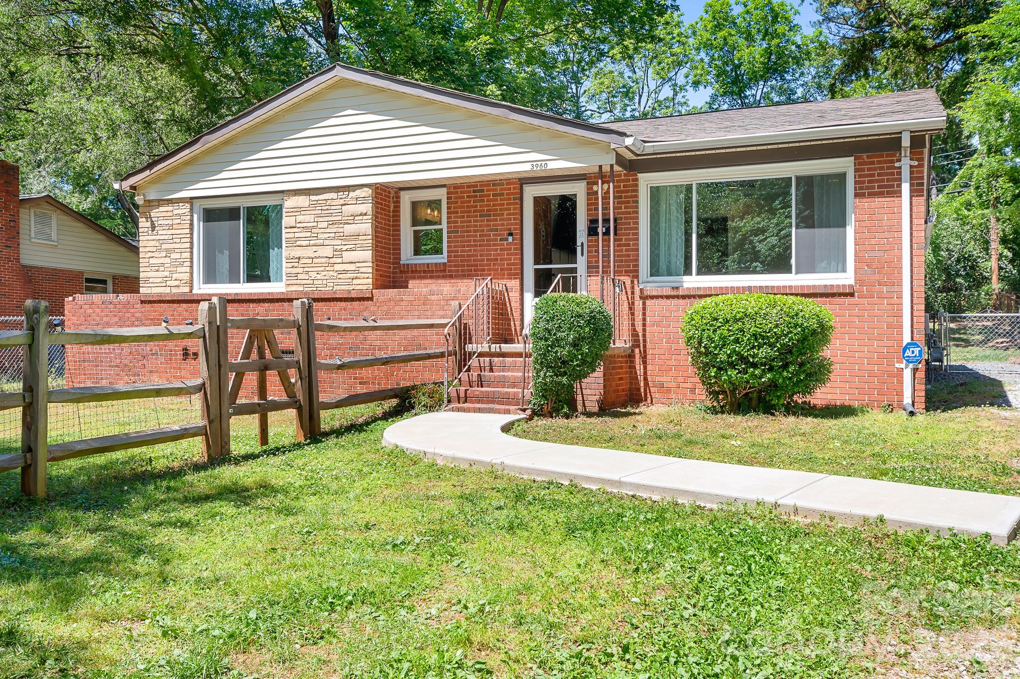 Welcome to 3960 Bristol Drive in Charlotte, NC! Where privacy, space, and affordability come together with NO HOA and no purchase restrictions. Situated on a spacious ¼-acre lot, this property offers exceptional outdoor living, added privacy, and ample parking — perfect for recreational vehicles, equipment, or future possibilities.
This well-maintained, full-brick, move-in-ready home features a bright and inviting interior, an updated kitchen with quartz countertops, new appliances, washer and dryer, and a mounted TV. The updated full bath showcases a new  Jacuzzi walk-in shower, offering both comfort and easy accessibility. 

Step outside to a large patio overlooking the expansive backyard — ideal for entertaining, gardening, pets, or simply relaxing. With no restrictions, the possibilities are endless. Conveniently located near South End Charlotte, major roadways, public transportation, and Charlotte Douglas International Airport, this home offers the perfect balance of freedom and convenience in the heart of Charlotte. ADU potential adds even more flexibility for future use.