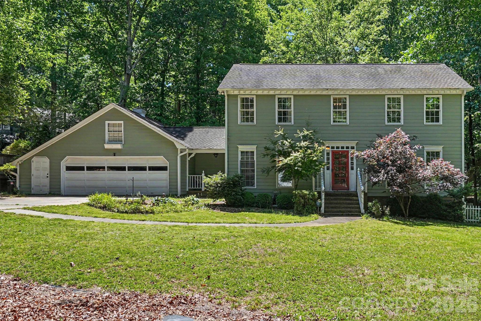 Welcome to 5812 Camelot Dr, nestled in the trees of the beautifully established Providence Plantation. This home offers almost 2,200 square feet of thoughtfully crafted living space. This detached house boasts 4 spacious bedrooms and 2.5 bathrooms, combining comfort and functionality in every detail. 

As you enter the home, you're greeted by a welcoming foyer, spacious den, and a formal dining area, perfect for gatherings or entertaining. The kitchen is a chef’s dream, featuring an island with a breakfast bar, granite countertops, and stainless steel appliances. Natural light streams into the windowed kitchen, making the open layout feel bright and inviting. The family room centers around a cozy fireplace, creating a warm and relaxing atmosphere. Upstairs, find four generously sized bedrooms. 

Enjoy the outdoors in your own private backyard oasis, boasting gorgeous mature trees and featuring an expansive deck perfect for relaxing or hosting guests. 

Don’t miss this exceptional property with both indoor and outdoor living spaces designed for enjoyment and ease. Home is located close to I-485, shopping, and dining.