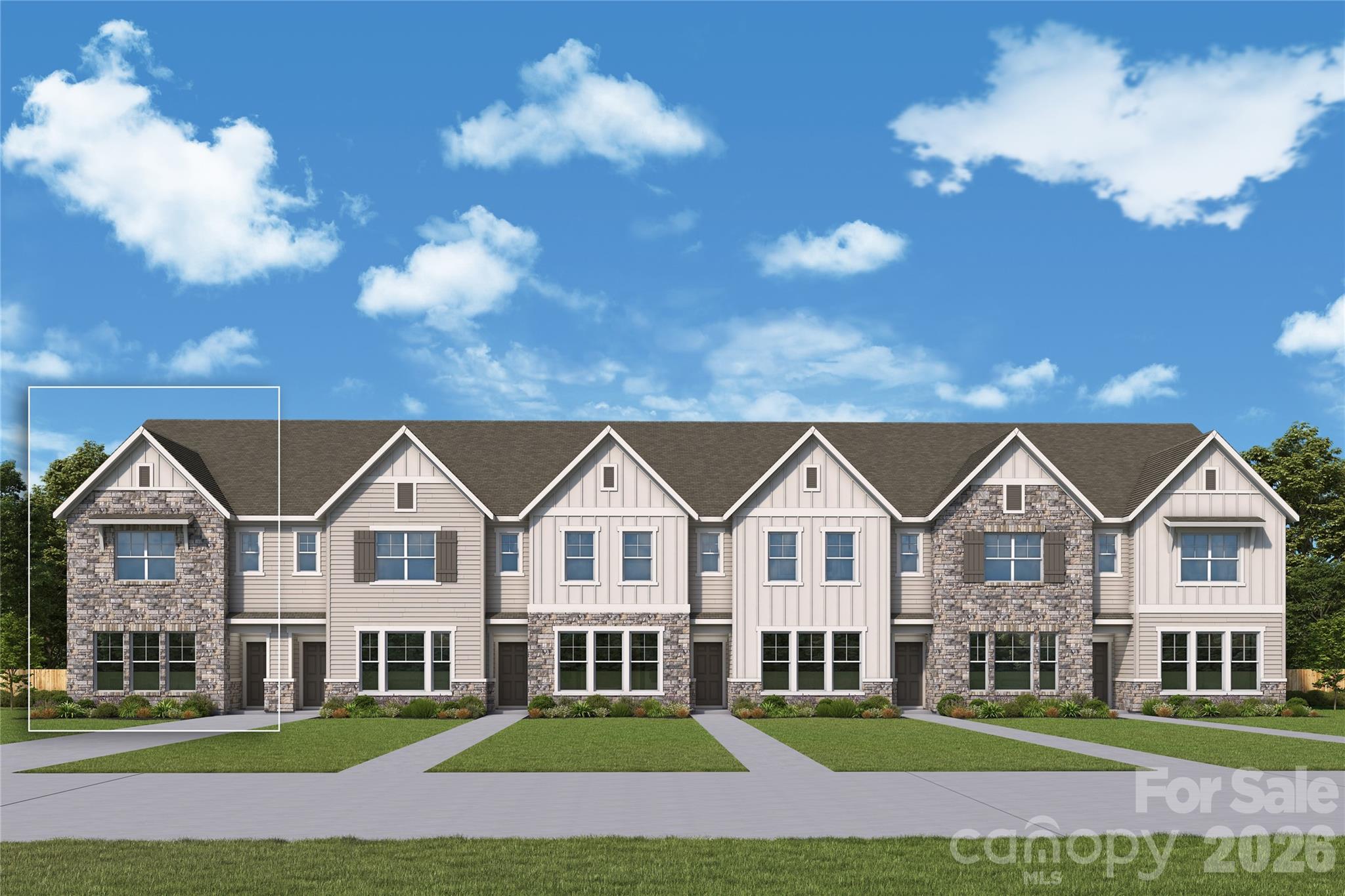 Experience elevated townhome living in this desirable end-unit Wingspan by David Weekley Homes, located in the sought-after Townes at Cadia Village in Matthews, NC. Designed with extra natural light and enhanced privacy, this beautifully crafted two-story home offers approximately 1,734 square feet with 3 bedrooms, 2.5 baths, and a spacious 2-car garage.

The open-concept main level showcases a bright and airy family room, dining area, and gourmet kitchen with a large center island, sleek cabinetry, and designer finishes — ideal for entertaining and everyday living. As an end unit, additional windows fill the home with natural light throughout the day.

Upstairs, a versatile retreat provides the perfect flex space for a media room, home office, fitness area, or playroom. The private Owner’s Suite features a generous walk-in closet and spa-inspired bath with dual vanities and a large walk-in shower. Two secondary bedrooms, a full bath, and convenient upstairs laundry complete the

Located in the highly anticipated Cadia Village community, residents will enjoy future wellness amenities, walking trails, green spaces, retail, dining, and convenient access to I-485, Downtown Matthews, and Charlotte.