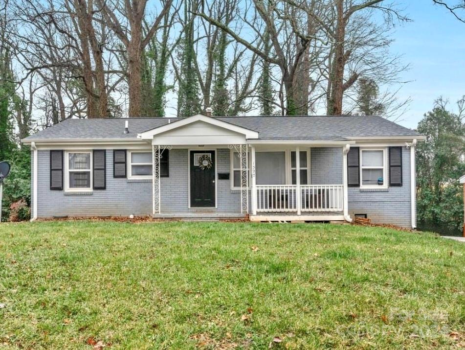 HOT 28208 Zip Code! Spacious front yard that leads to a Beautiful FULL Brick Ranch Home with covered front porch. Ready to move in! Super convenient location being between Uptown and Southend. This home has been updated with FRESH PAINT, newer ROOF, Kitchen has Granite countertops and Stainless Steel appliances. Sits well on the lot with long concrete driveway and provides great space indoors and outdoors. When entering the home, you will find a fantastic modern open floor plan. Spacious kitchen and large living room for entertaining.  Fresh Paint throughout the entire home! Large bedrooms for space, even if you work at home. This would also be fantastic for an income property due to demand for size and location. Minutes away from restaurants, shopping, SouthEnd, Charlotte nightlife.