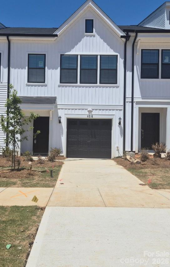 This two-story townhome includes three bedrooms and two-and-one-half bathrooms. Immediately inside the entrance, a hallway that leads past the staircase and half bathroom and into the open concept great room with an eat-in, kitchen, and patio. The primary suite features a walk-in closet, tray ceiling, and dual vanities. A laundry closet is located just outside of the primary suite for ultimate convenience. Two secondary bedrooms and one full bathroom are also located upstairs. A one-car garage and a bench and cubbies complete this floor plan.