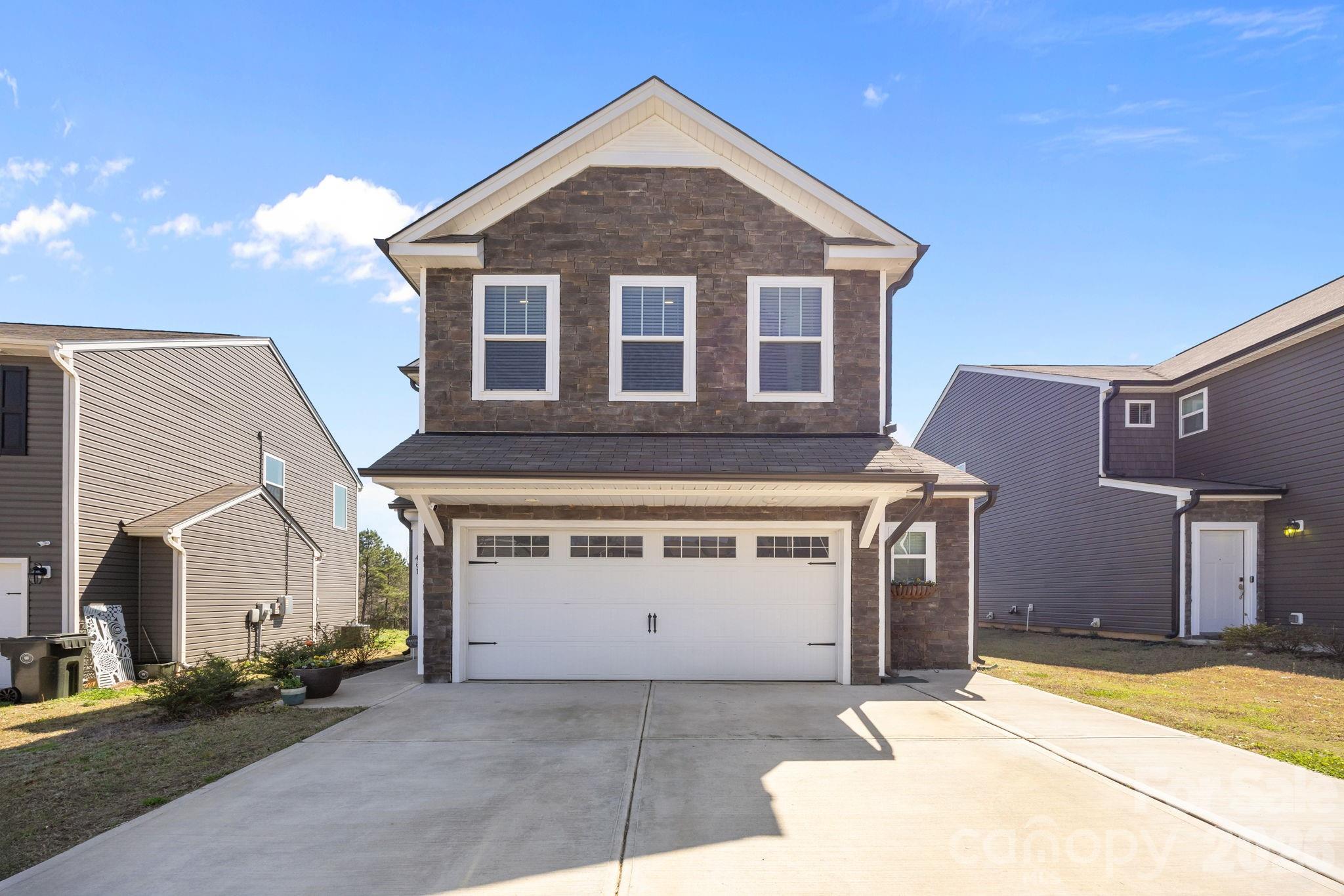Welcome to this beautiful home in the desirable Austen Lakes community of York. This thoughtfully designed home features 3 bedrooms, 2.5 bathrooms, and an open-concept floor plan. The spacious main level offers a bright living area that flows seamlessly into the kitchen and dining space, ideal for entertaining or everyday comfort. The kitchen features modern white cabinets, solid surface counter tops, and a functional layout that makes cooking and gathering easy. Upstairs, the primary suite provides a relaxing retreat with a private bath and walk-in closet, while two additional bedrooms offer flexibility for guests, family, or a home office. Enjoy outdoor living in the backyard—perfect for relaxing evenings, pets, or weekend gatherings. Located just minutes from local schools, shopping, and dining, this home also offers convenient access to the recreation and waterfront activities of nearby Lake Wylie.
